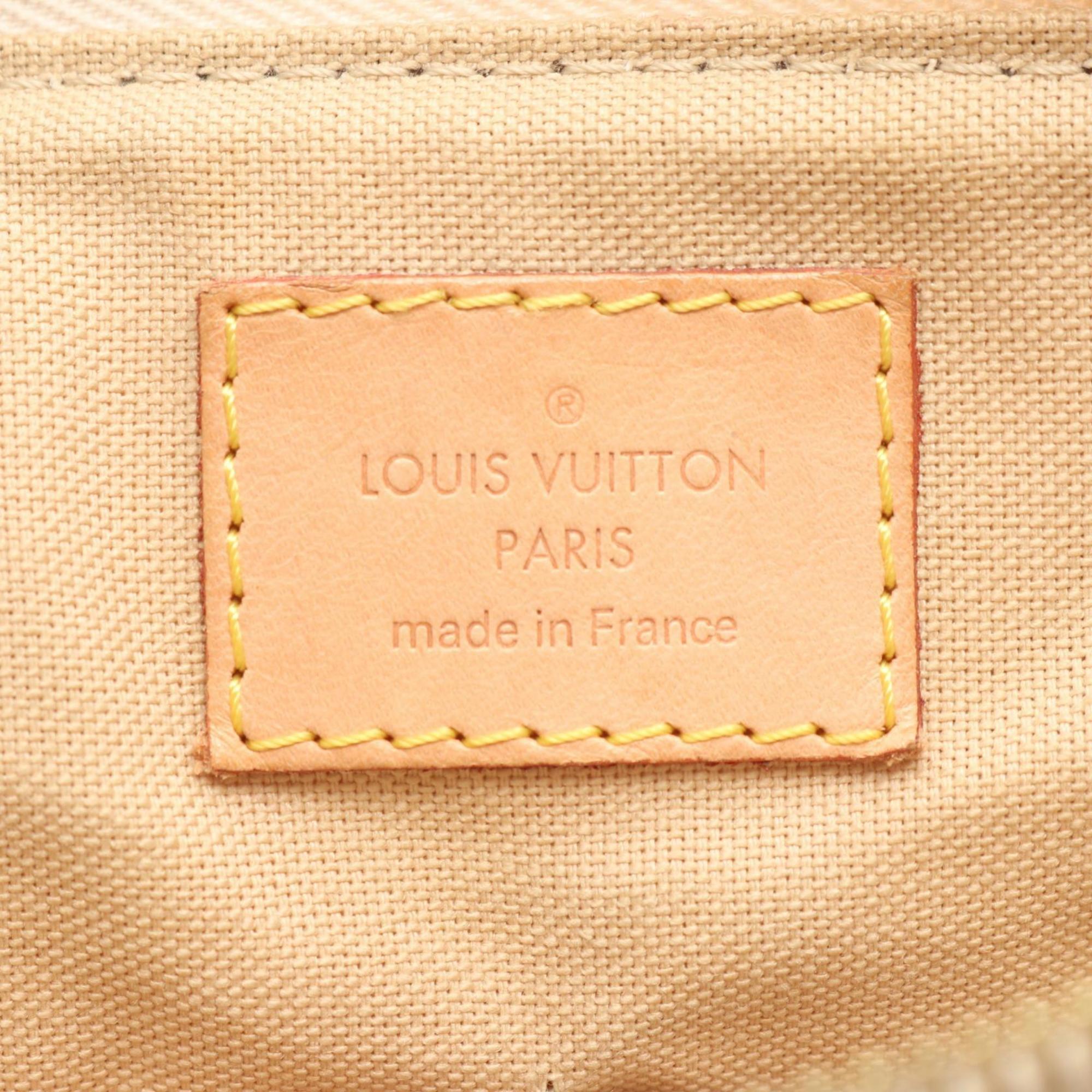 Louis Vuitton Damier Azur White Coated Canvas Leather Handbag Shoulder Bag