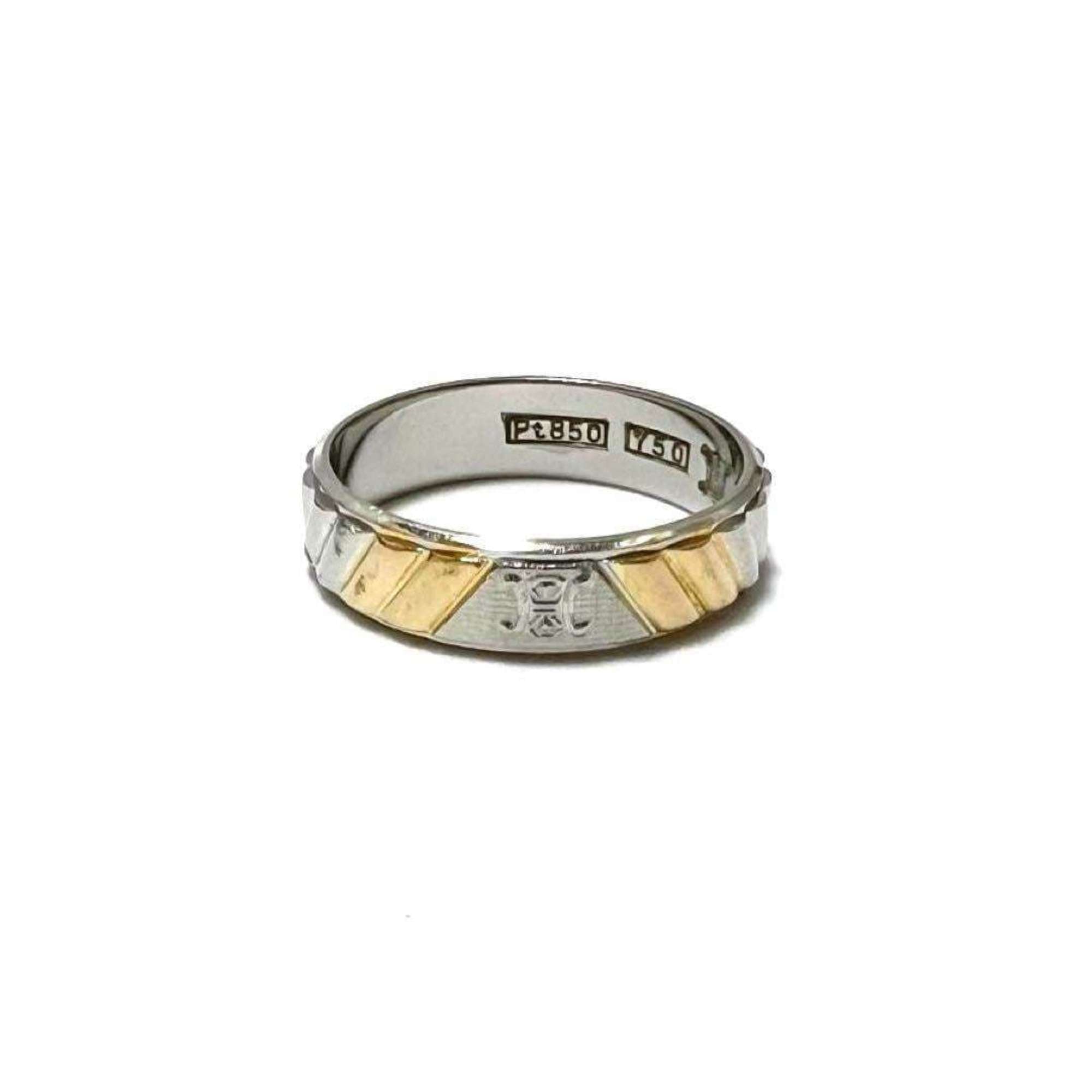 Celine Yellow Gold (18K) Platinum 850 Band Ring