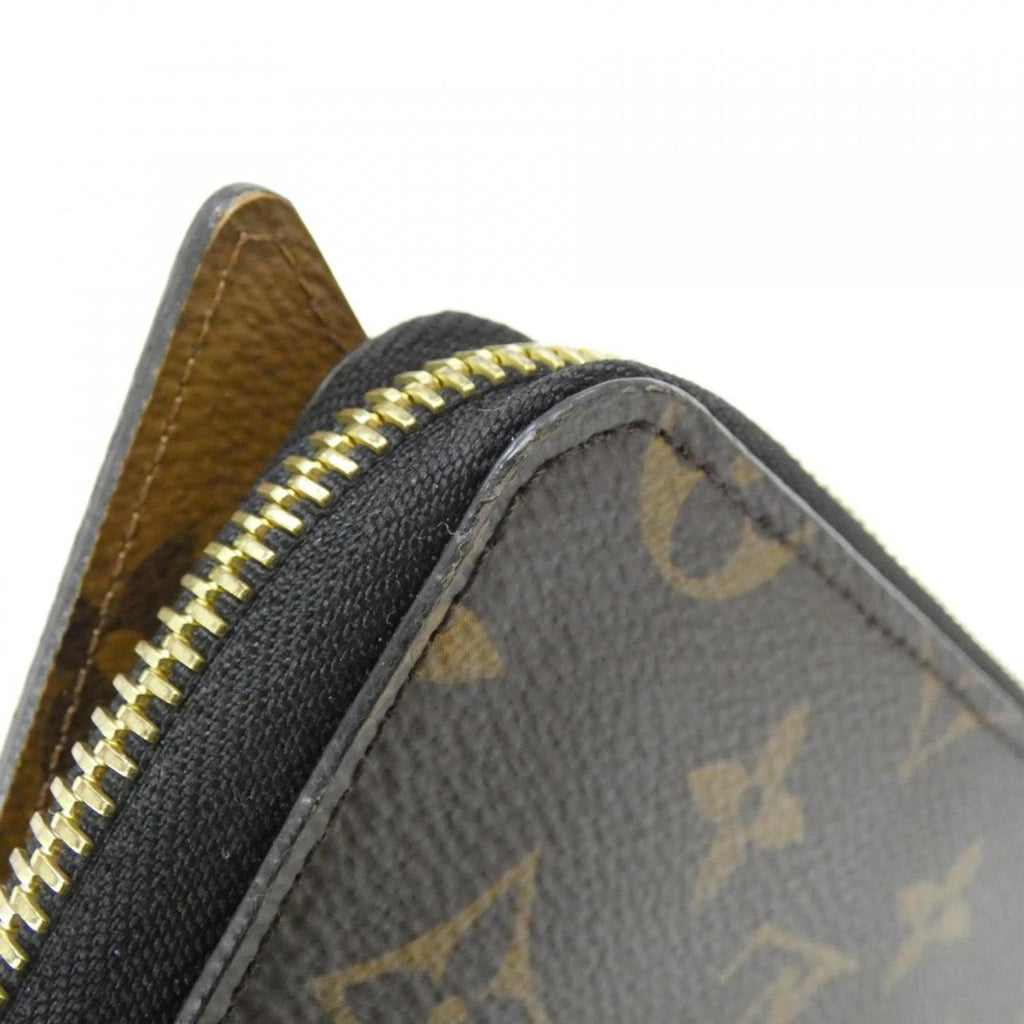 Louis Vuitton Marron Coated Canvas Long Wallet