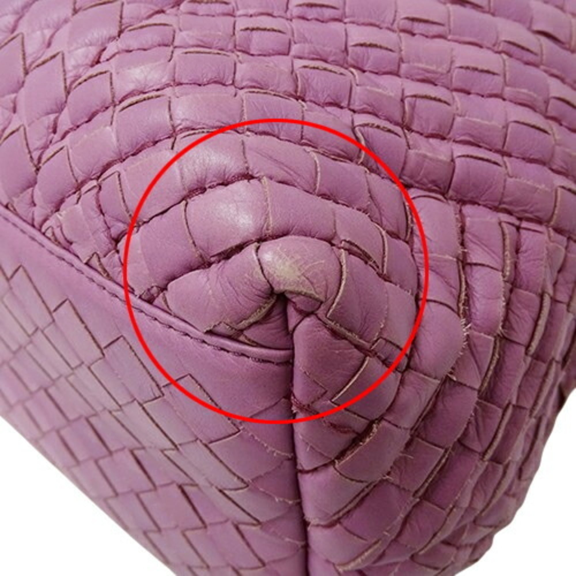 Bottega Veneta Pink Purple Leather Tote Bag