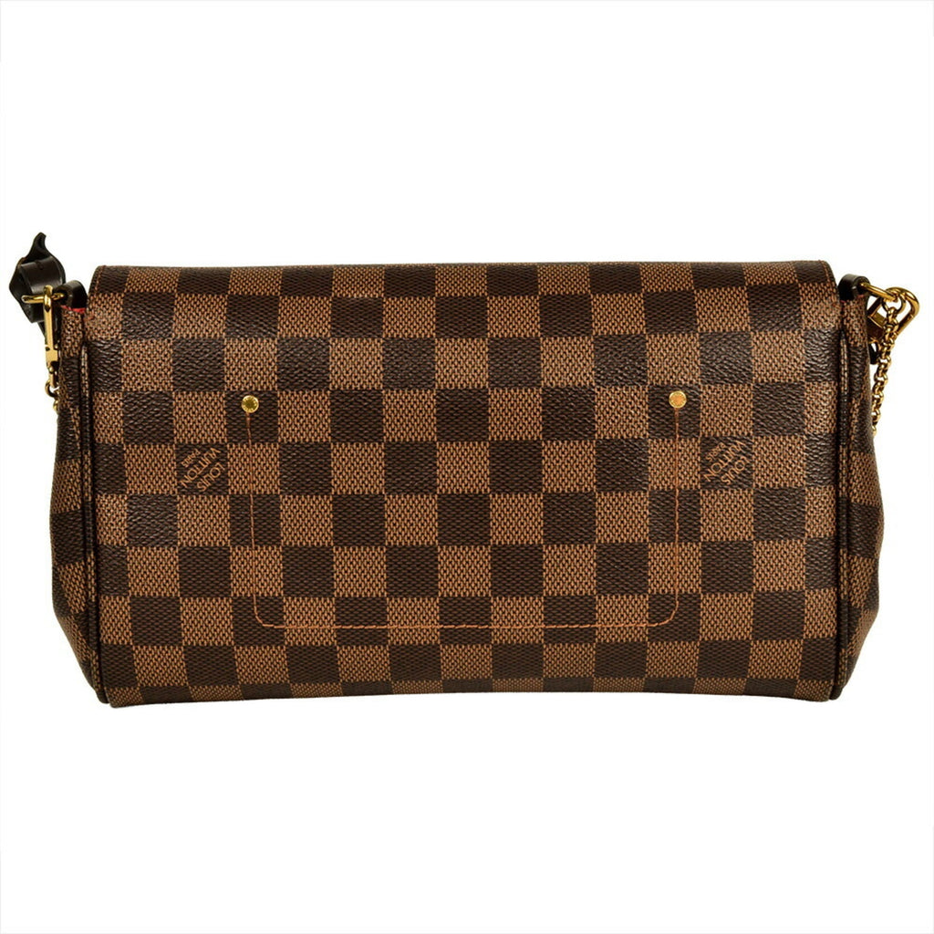 Louis Vuitton Damier Damier Canvas Ebene Leather Shoulder Bag