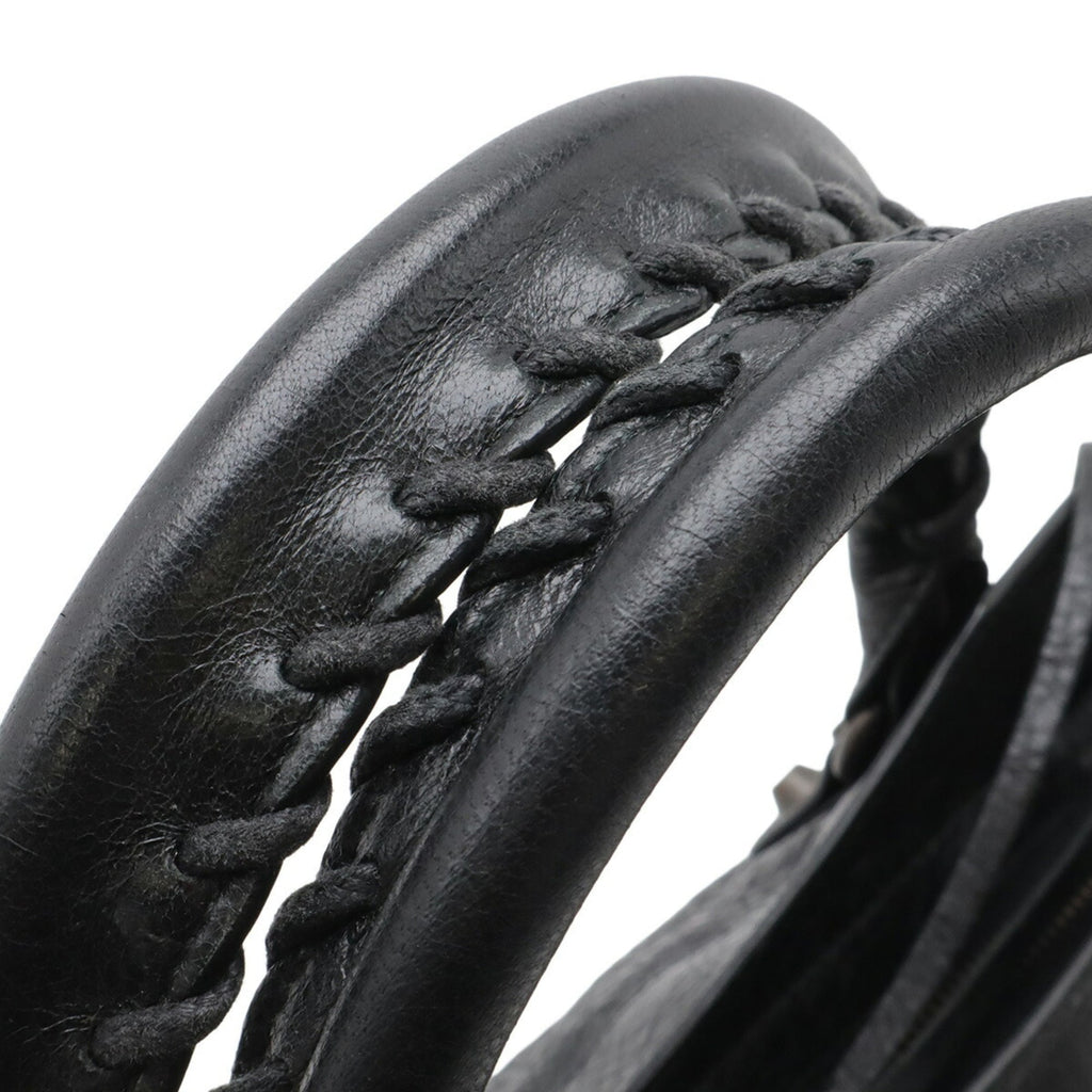 Balenciaga Black Leather Handbag Shoulder Bag Tote