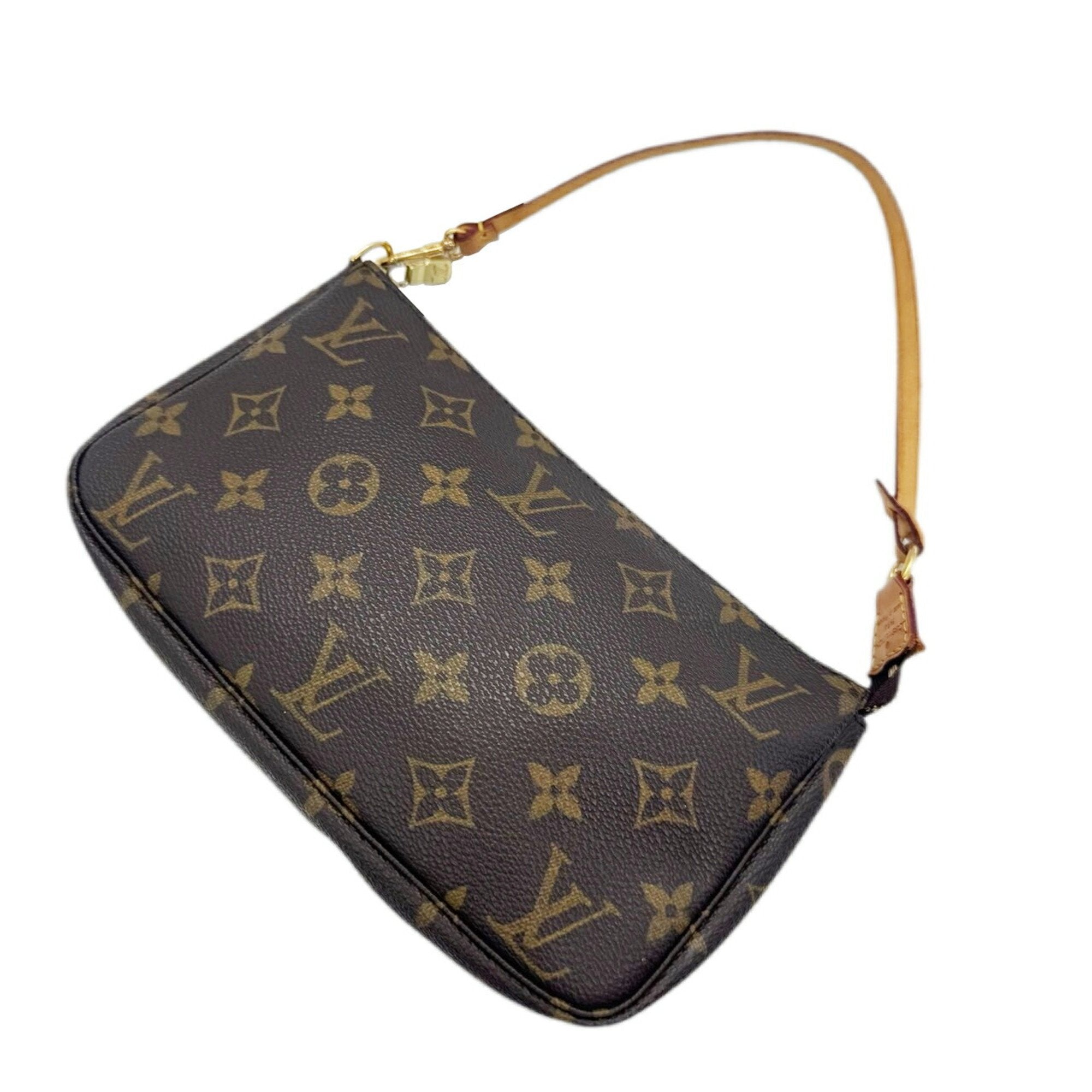 Louis Vuitton Brown Monogram Pochette Pouch
