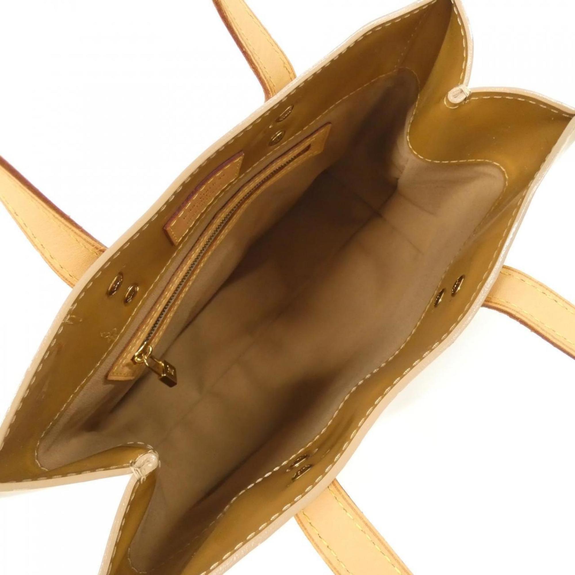 Louis Vuitton Gold Brown Leather Handbag