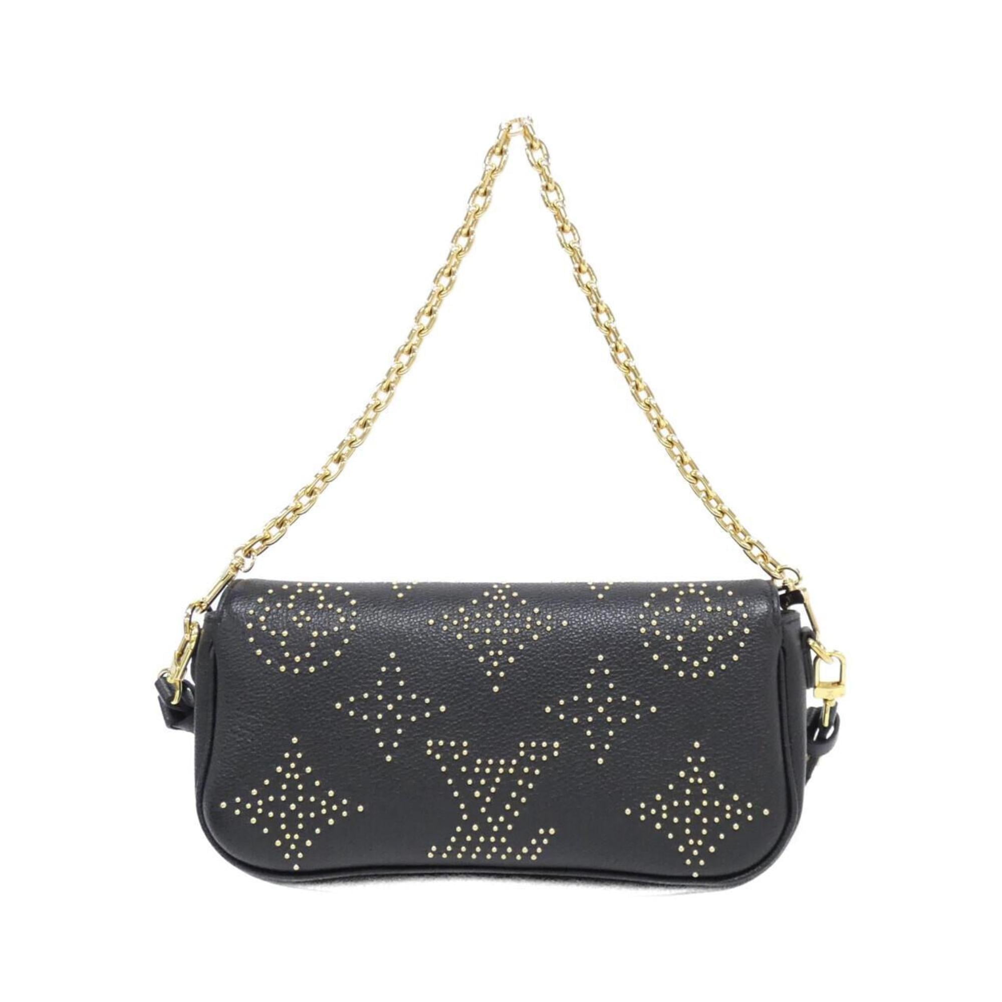Louis Vuitton Black Leather Shoulder Bag