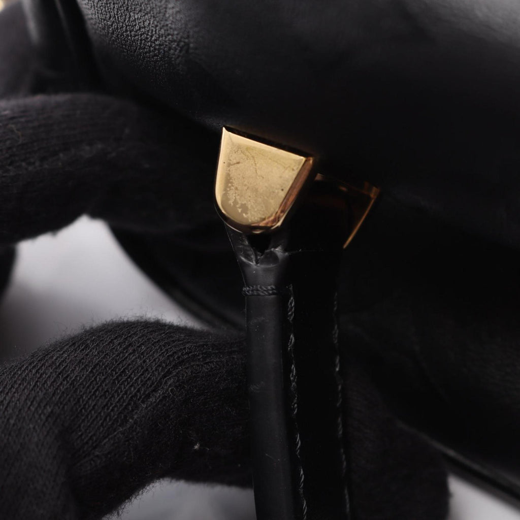 Louis Vuitton Black Leather Handbag