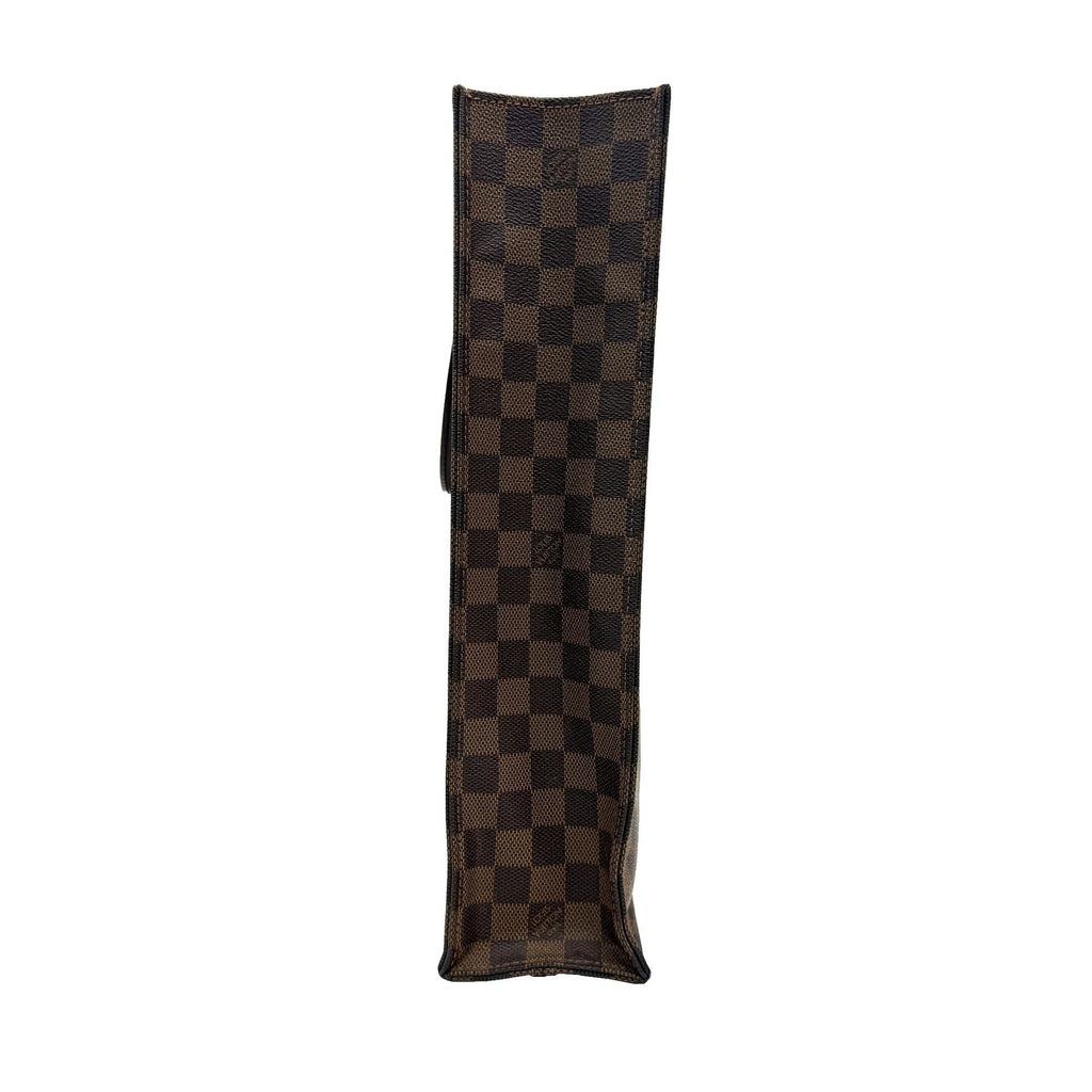 Louis Vuitton Damier Brown Ebene Damier Canvas Leather Handbag