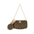 Louis Vuitton Brown Rose Clair Coated Canvas Pochette Shoulder Bag