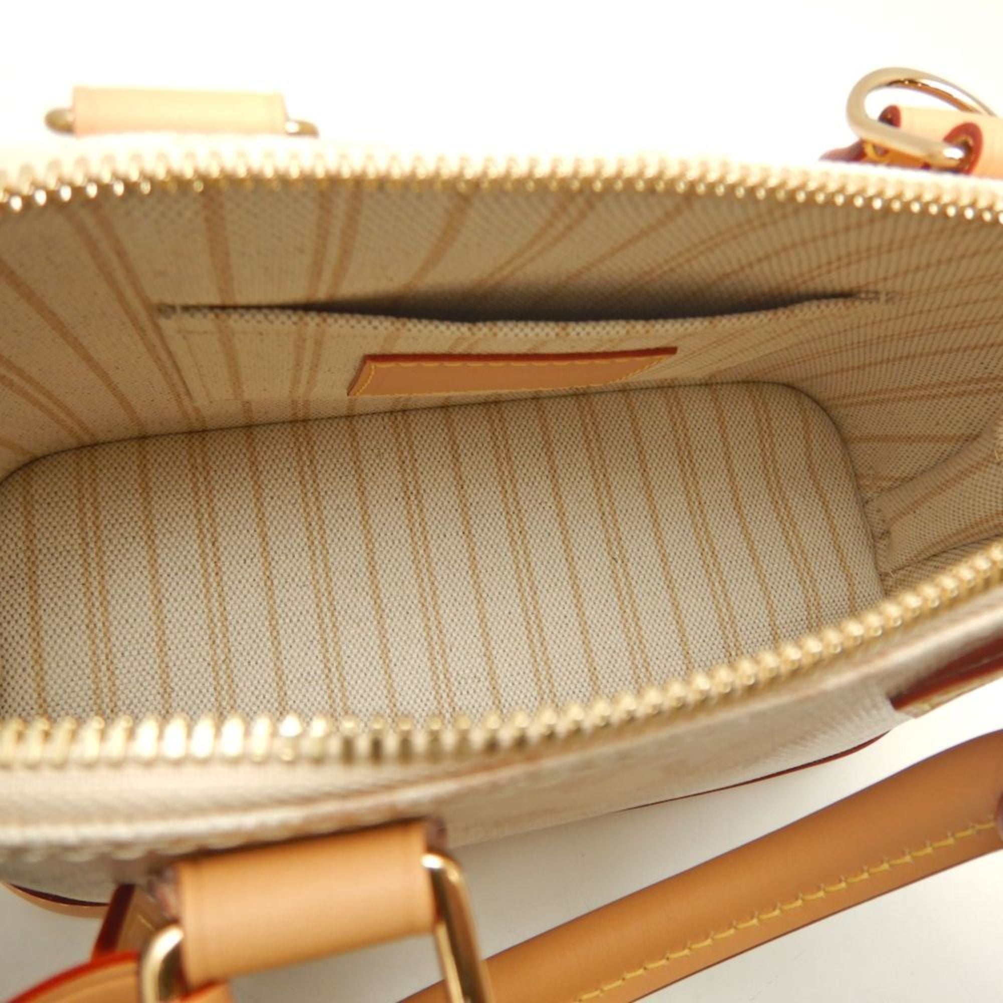 Louis Vuitton Gold Canvas Leather Handbag