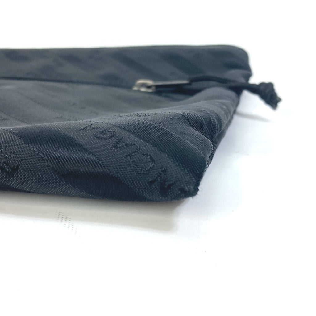 Balenciaga Black Cloth Clutch