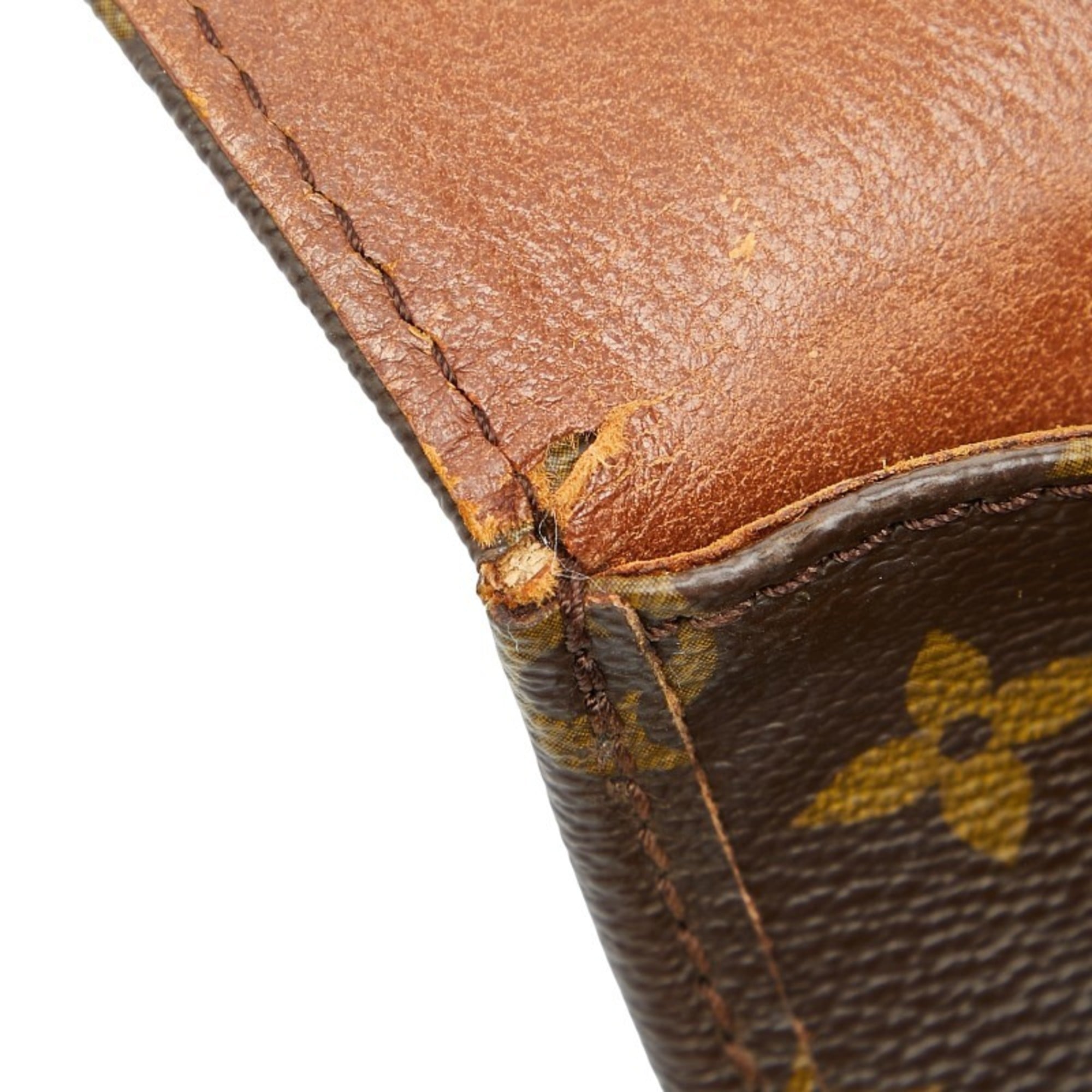 Louis Vuitton Brown Pvc Leather Shoulder Bag