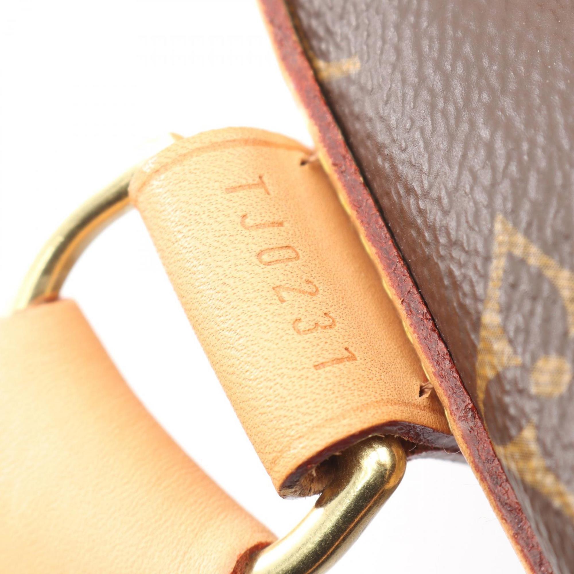 Louis Vuitton Brown Monogram Coated Canvas Leather Boston Bag