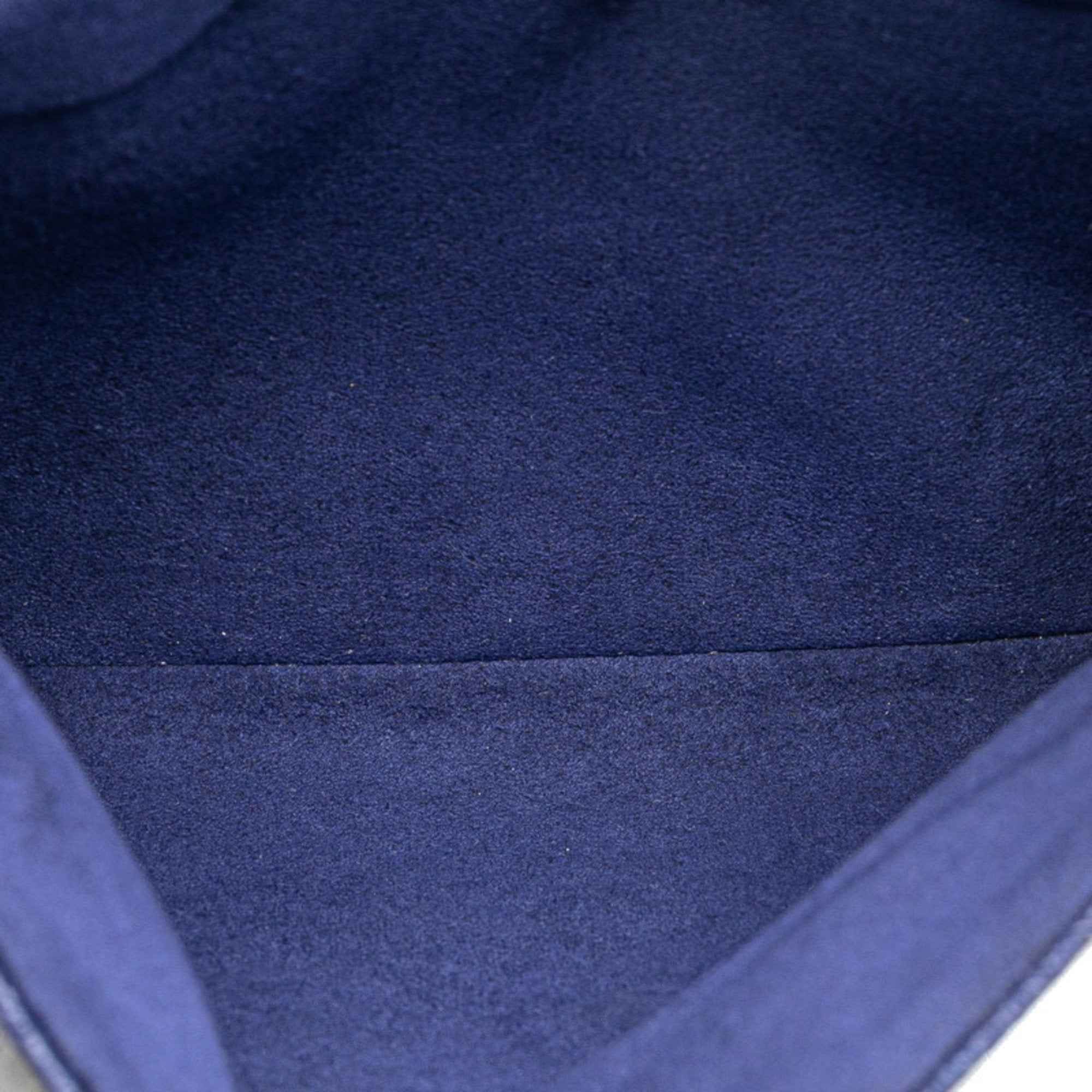 Louis Vuitton Blue Leather Shoulder Bag