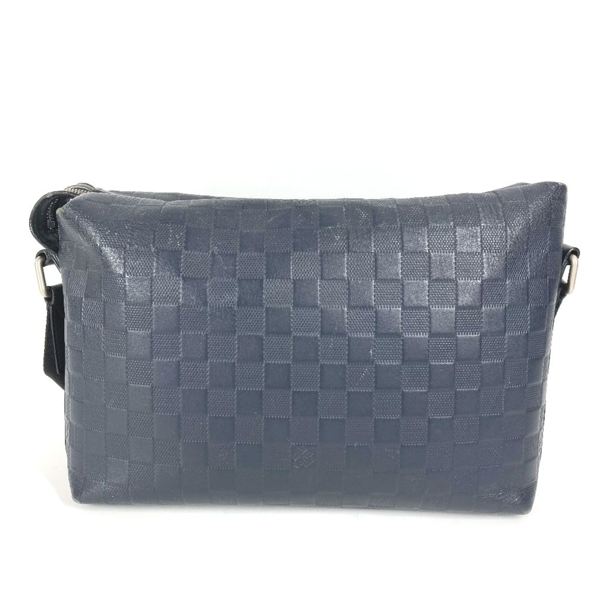 Louis Vuitton Black Galle Navy Damier Infini Shoulder Bag