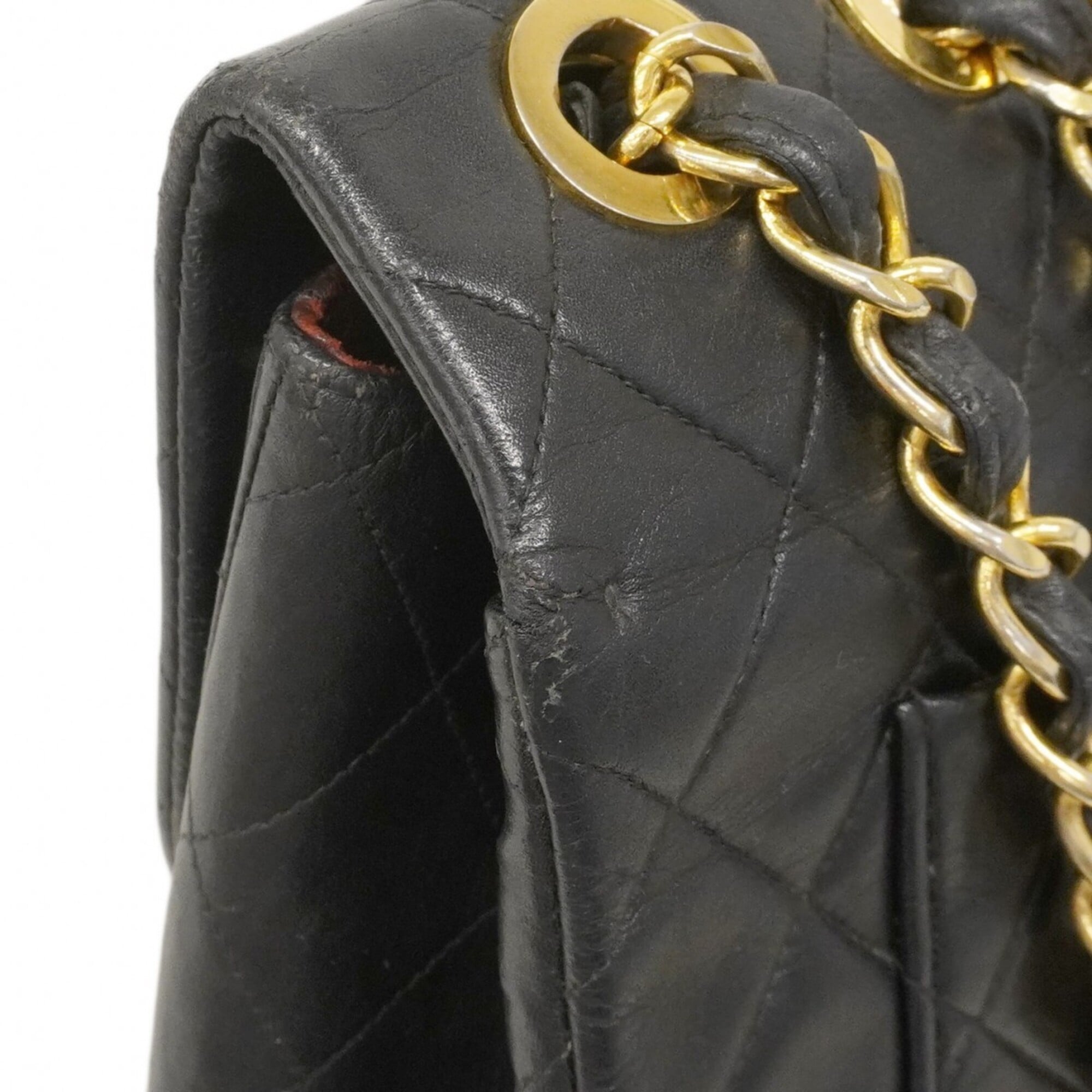 Chanel Black Leather Shoulder Bag