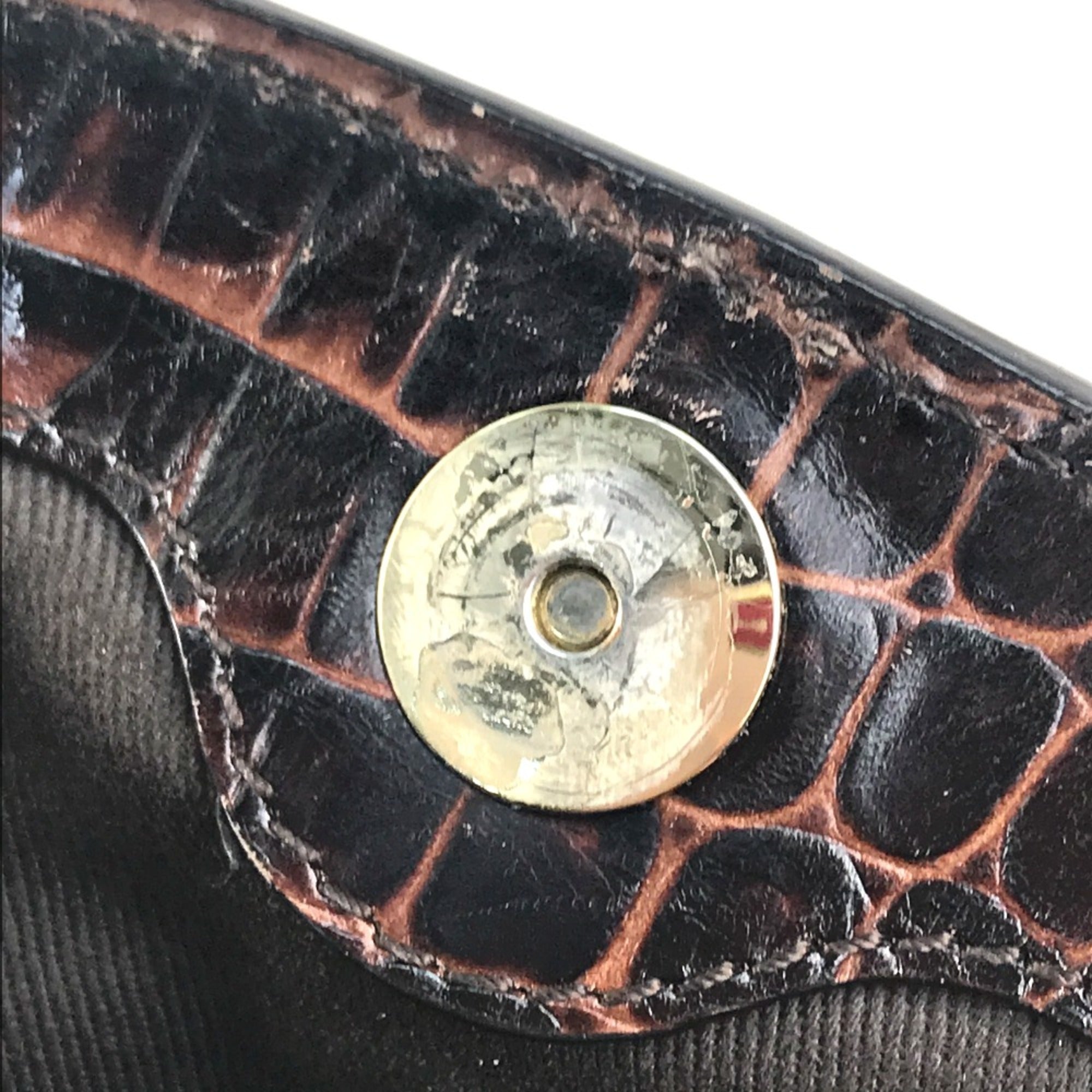 Celine Brown Leather Shoulder Bag