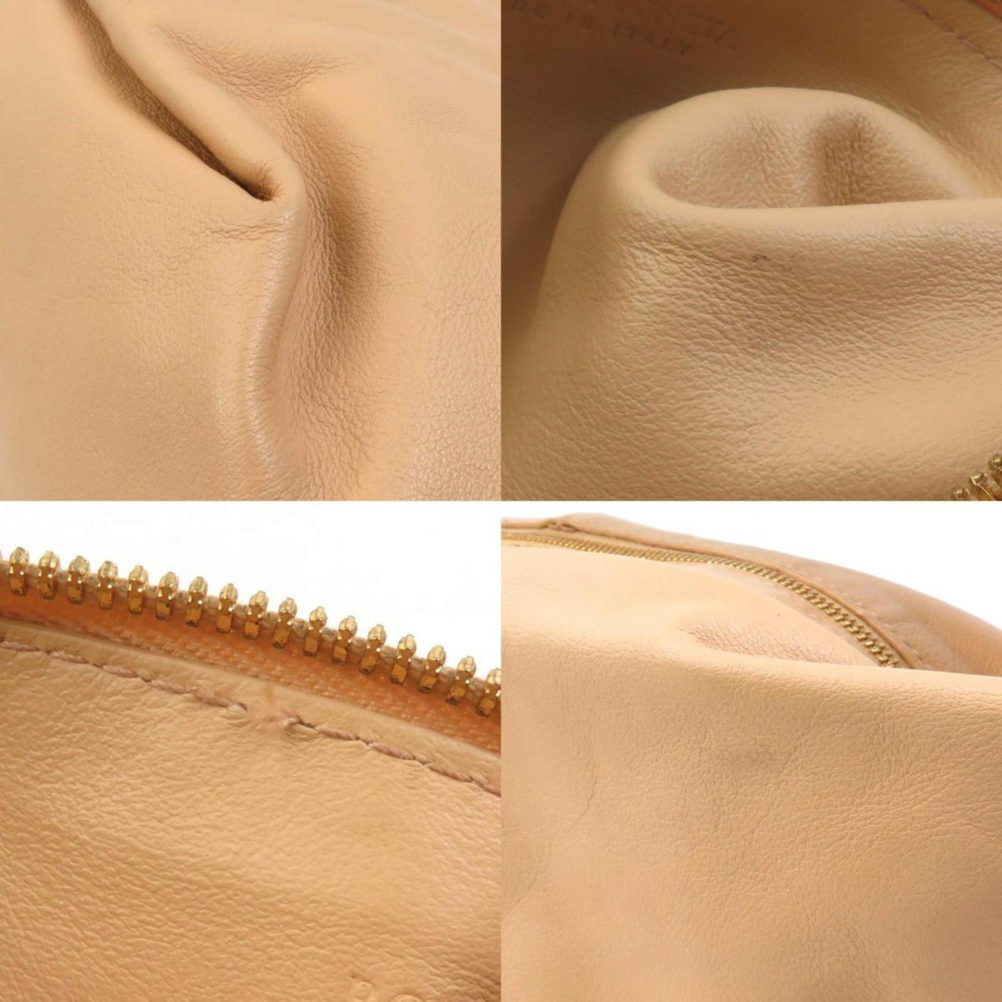 Bottega Veneta Beige Leather Handbag