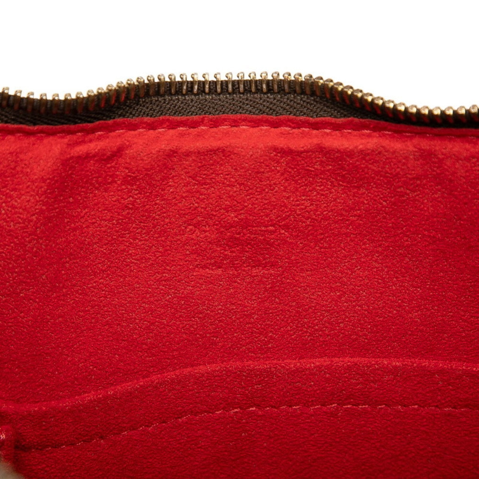 Louis Vuitton Brown Pvc Leather Handbag Shoulder Bag