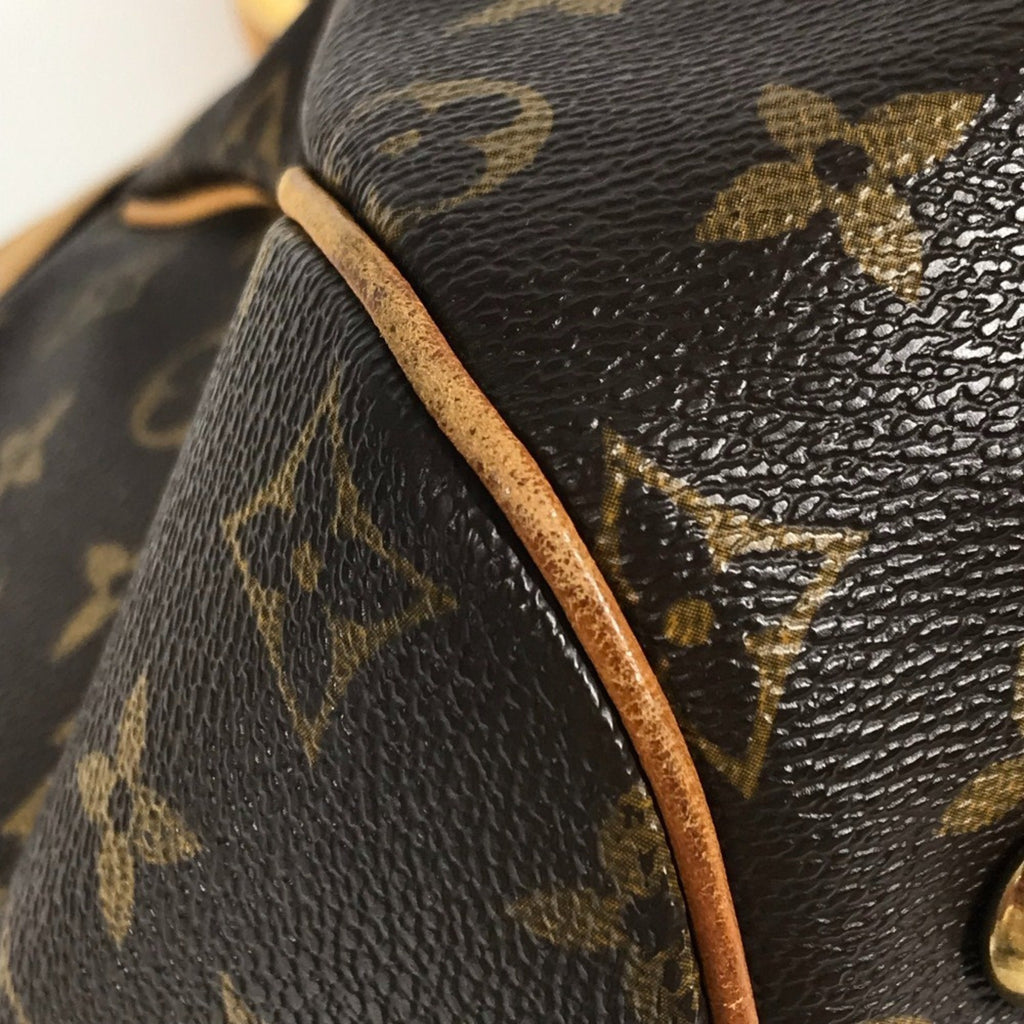 Louis Vuitton Brown Monogram Canvas Shoulder Bag Tote Bag