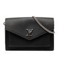 Louis Vuitton Black Leather Pochette Shoulder Bag