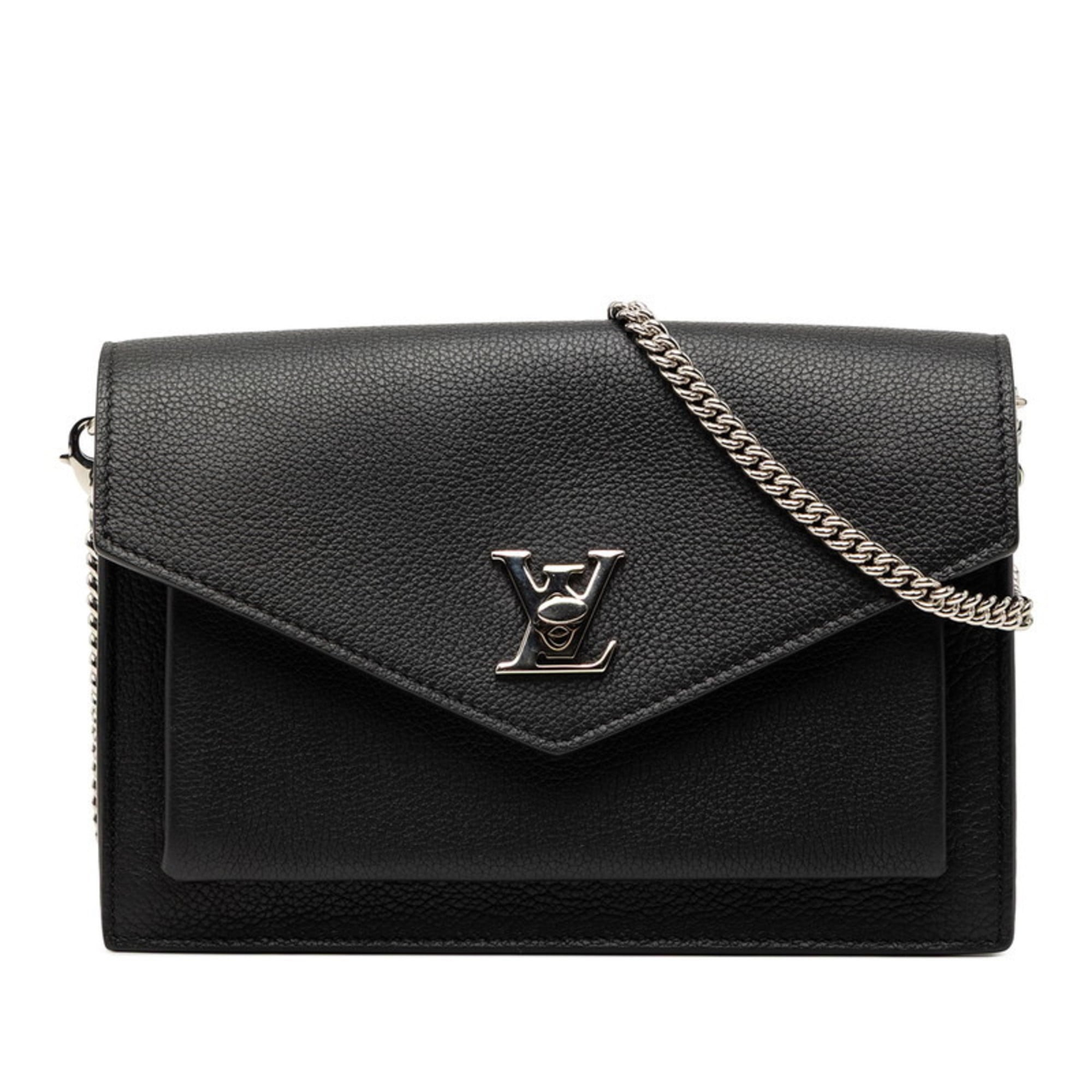 Louis Vuitton Black Leather Pochette Shoulder Bag