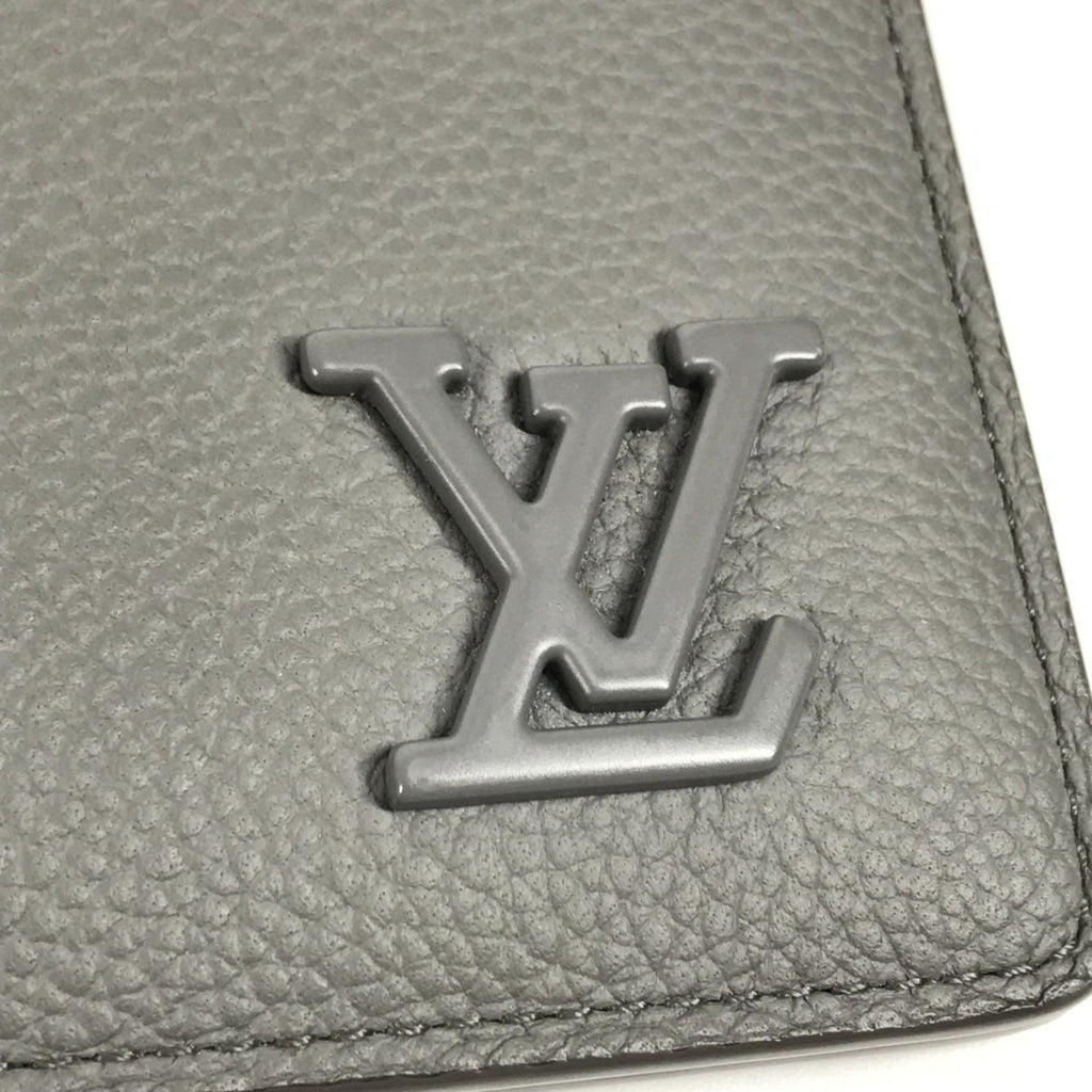 Louis Vuitton Gray Leather Wallet