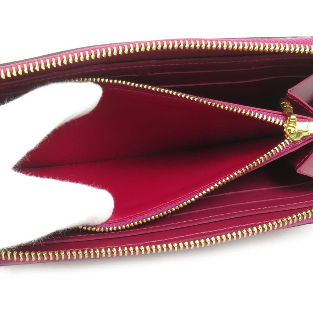 Louis Vuitton Magenta Monogram Vernis Long Wallet