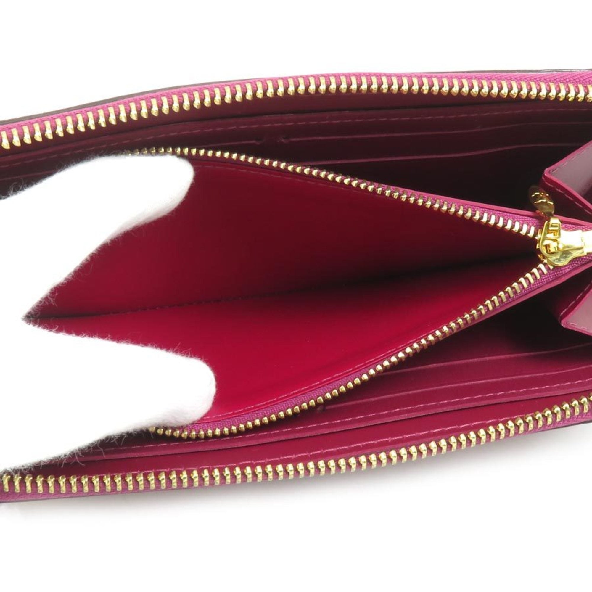 Louis Vuitton Magenta Monogram Vernis Long Wallet