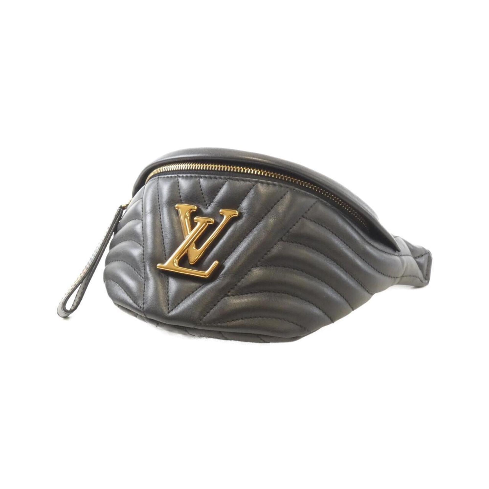 Louis Vuitton Black Leather Fanny Pack Shoulder Bag