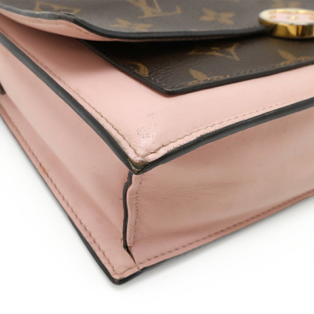 Louis Vuitton Monogram Rose Ballerine Monogram Chain/Shoulder Wallet