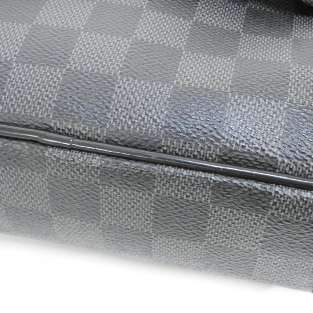 Louis Vuitton Black Graphite Coated Canvas Shoulder Bag