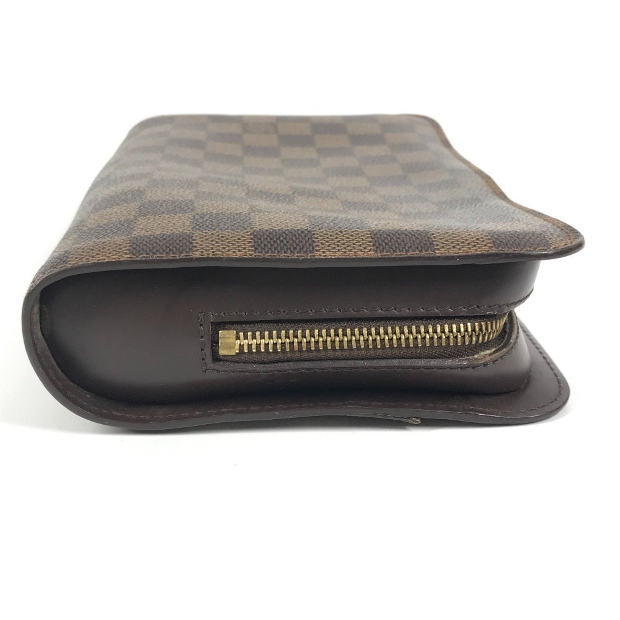 Louis Vuitton Brown Ebene Damier Canvas Clutch Bag Pouch
