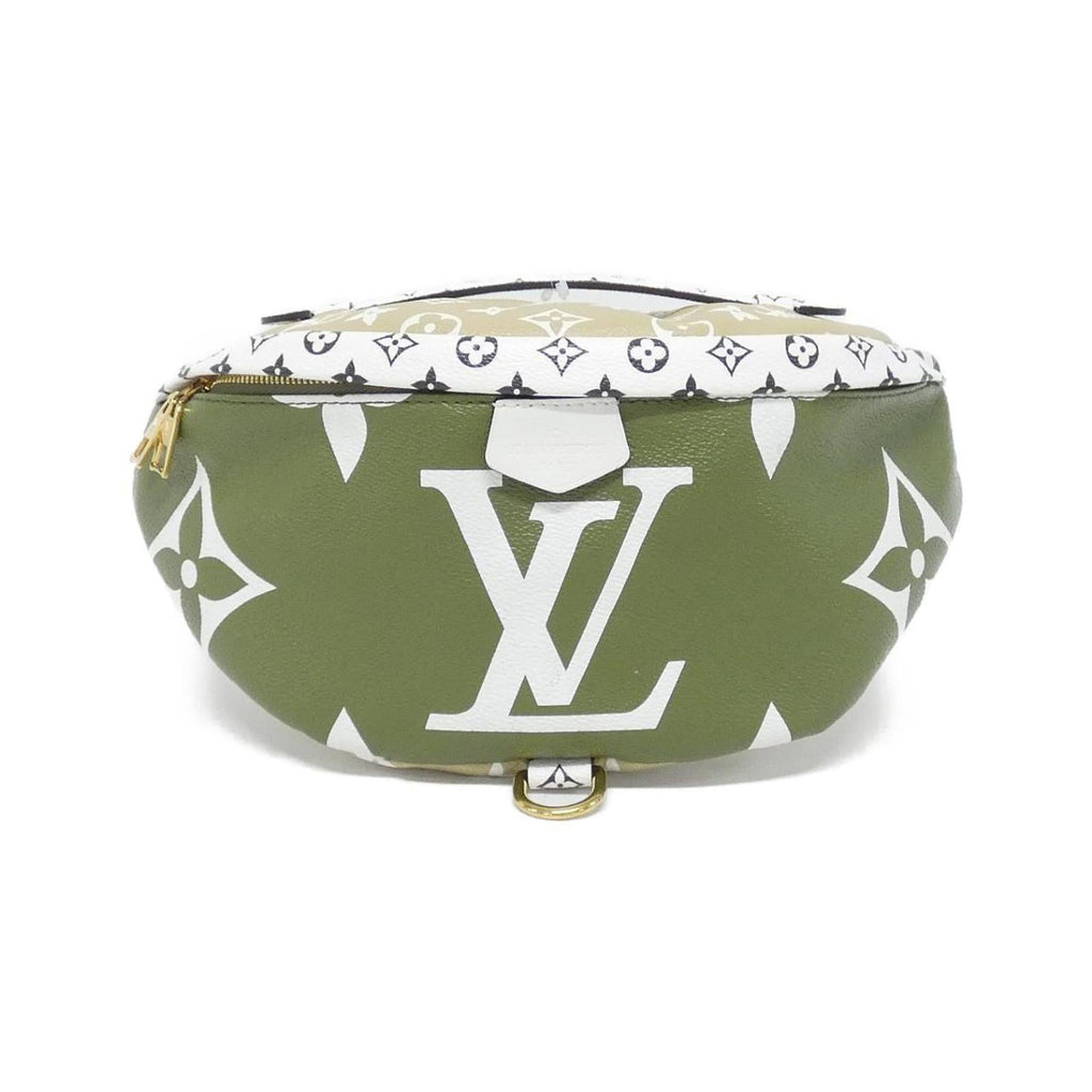 Louis Vuitton Green Khaki Coated Canvas Shoulder Bag