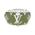 Louis Vuitton Green Khaki Coated Canvas Shoulder Bag