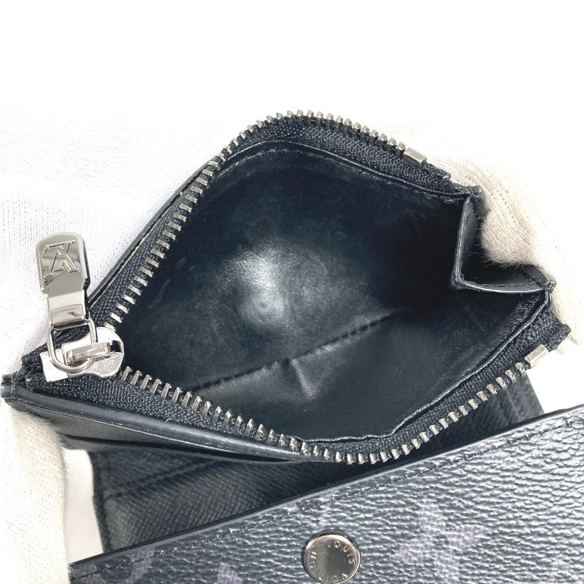 Louis Vuitton Black Monogram Eclipse Monogram Eclipse Wallet (Tri-Fold)
