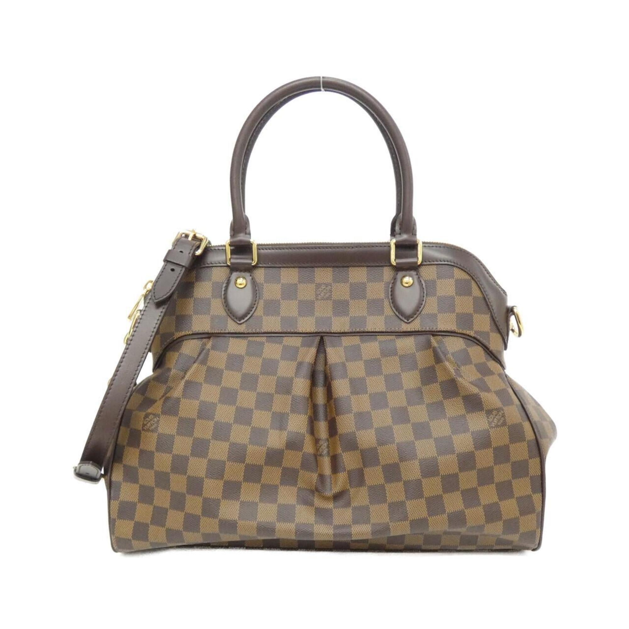 Louis Vuitton Brown Coated Canvas Handbag