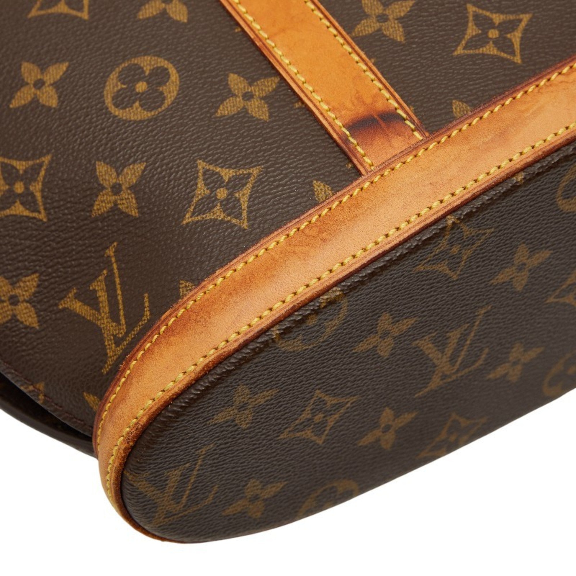 Louis Vuitton Brown Pvc Leather Tote Bag