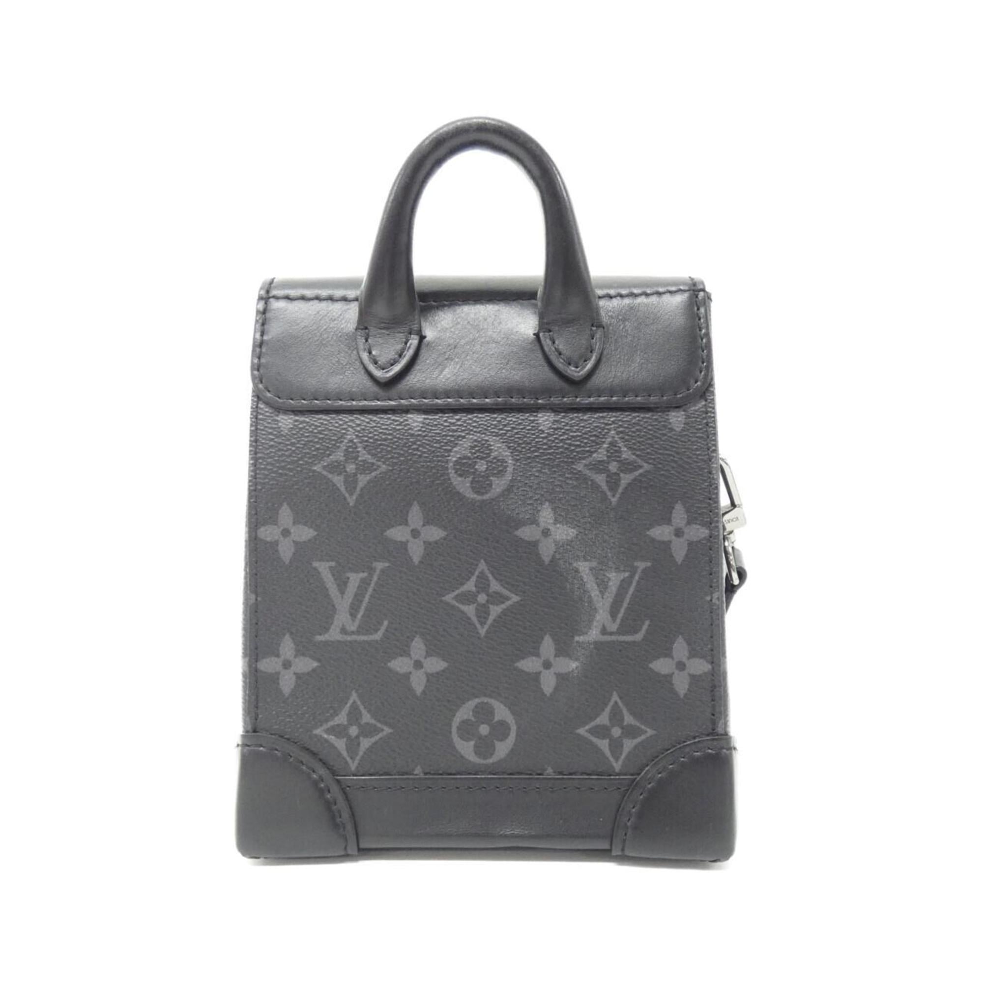Louis Vuitton Black Coated Canvas Shoulder Bag
