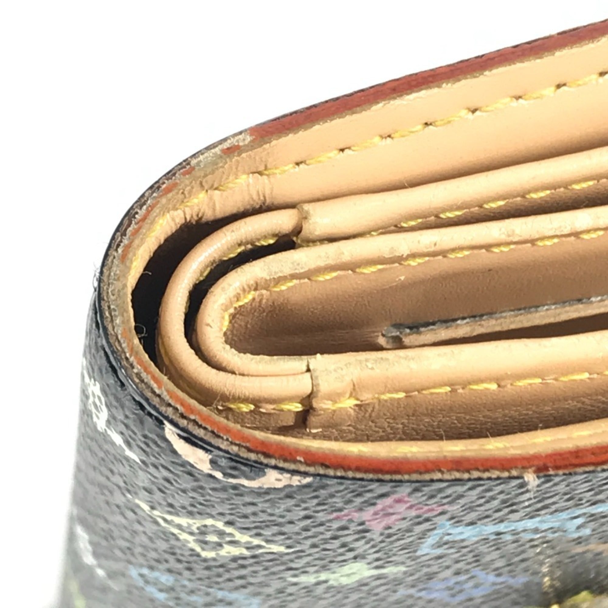 Louis Vuitton Black Monogram Multicolore Bill Wallet (Tri-Fold)