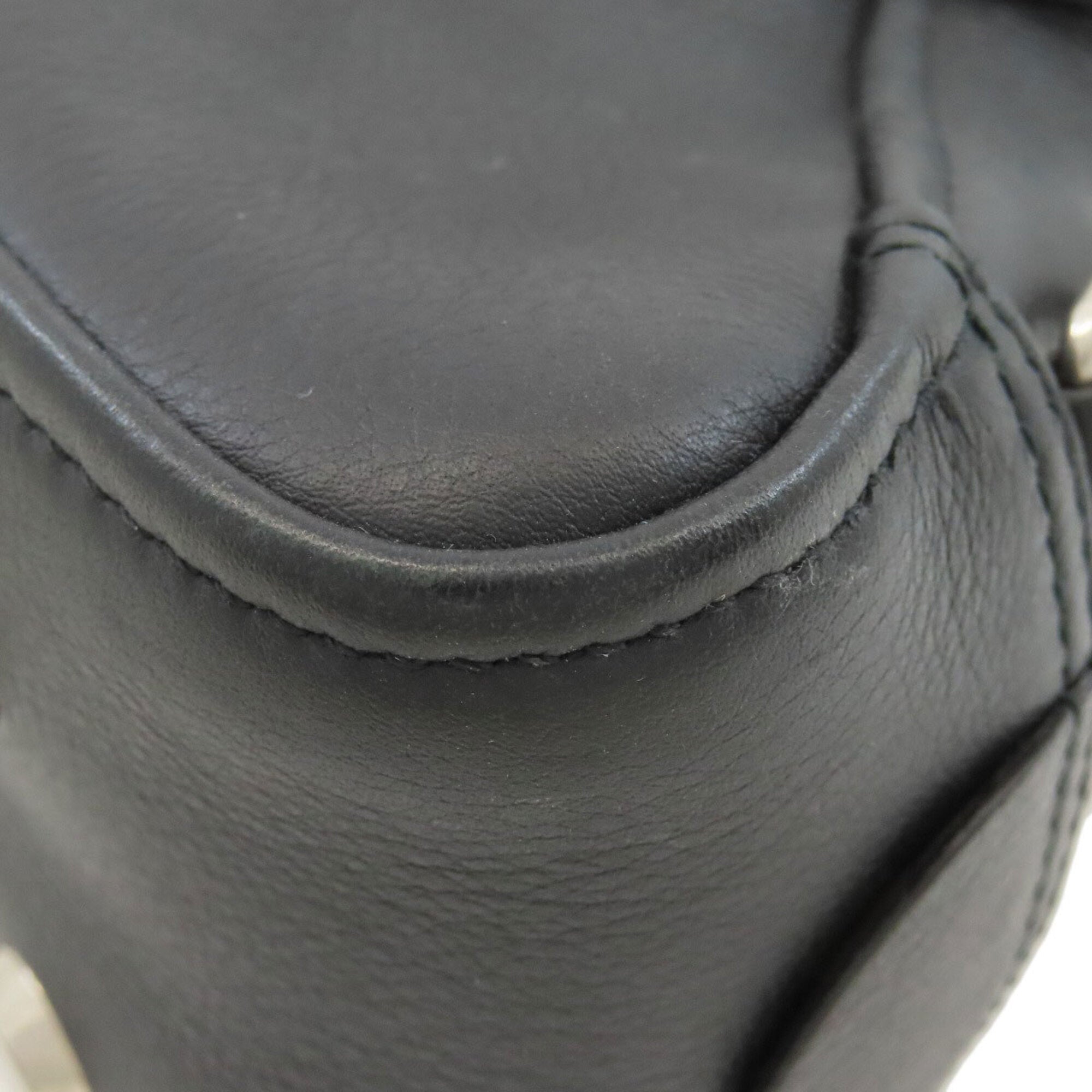 Balenciaga Black Leather Hand
