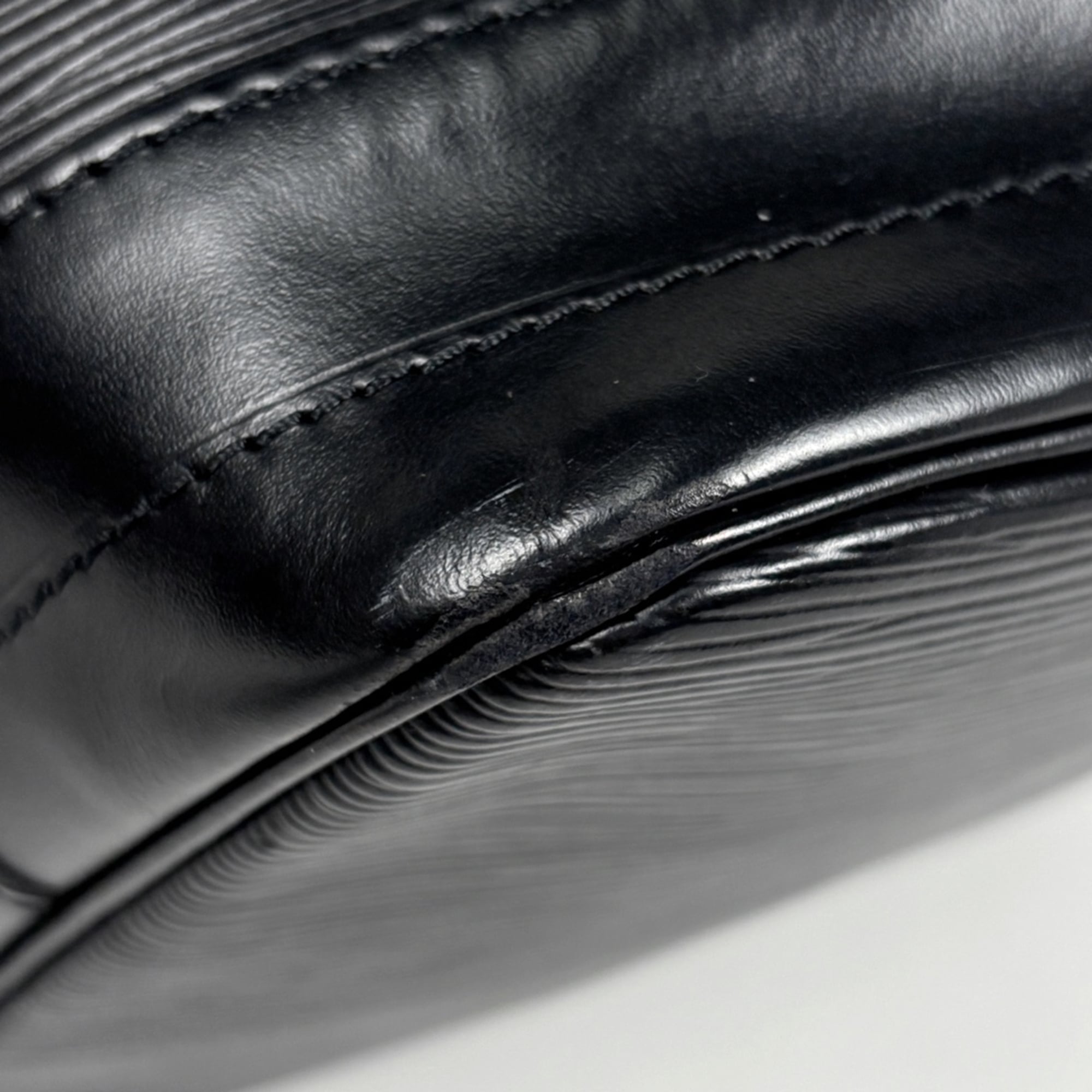 Louis Vuitton Black Noir Epi Leather Shoulder Bag