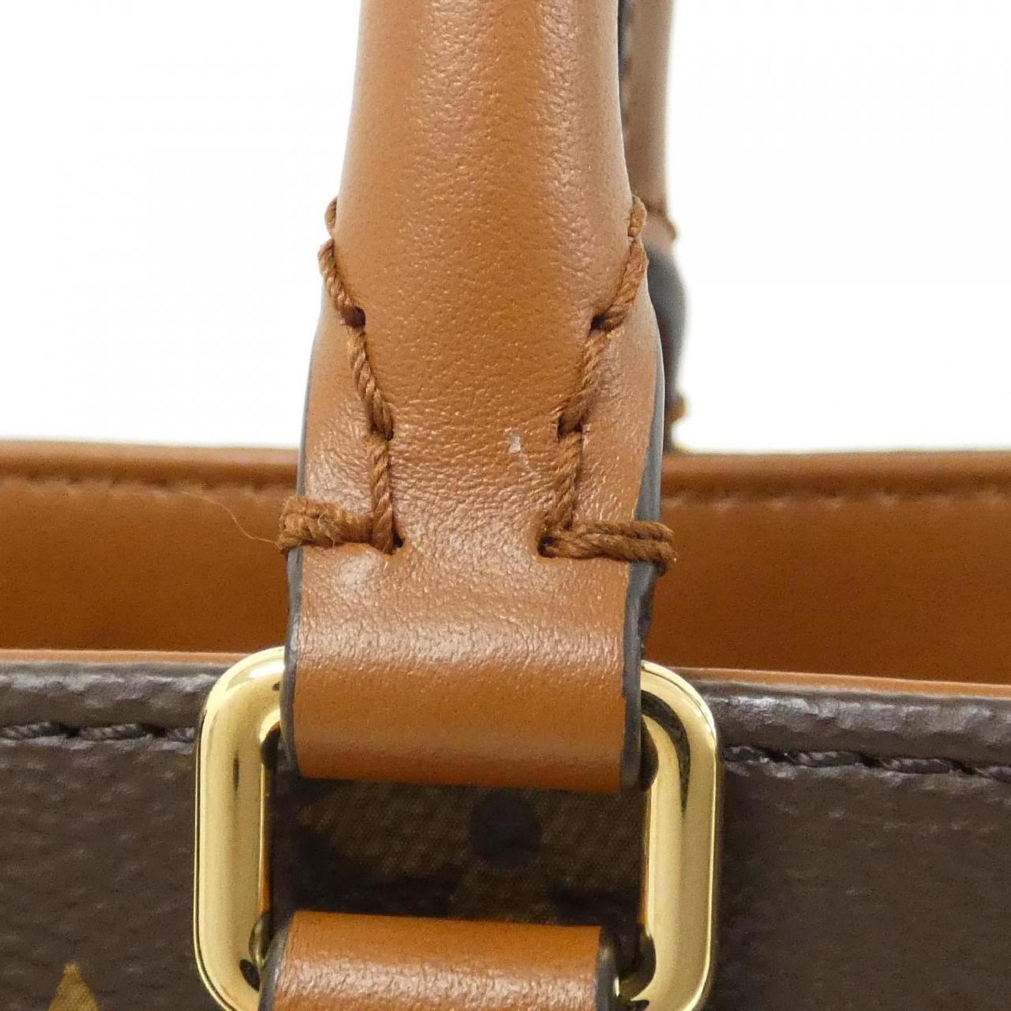 Louis Vuitton Marron Coated Canvas Handbag