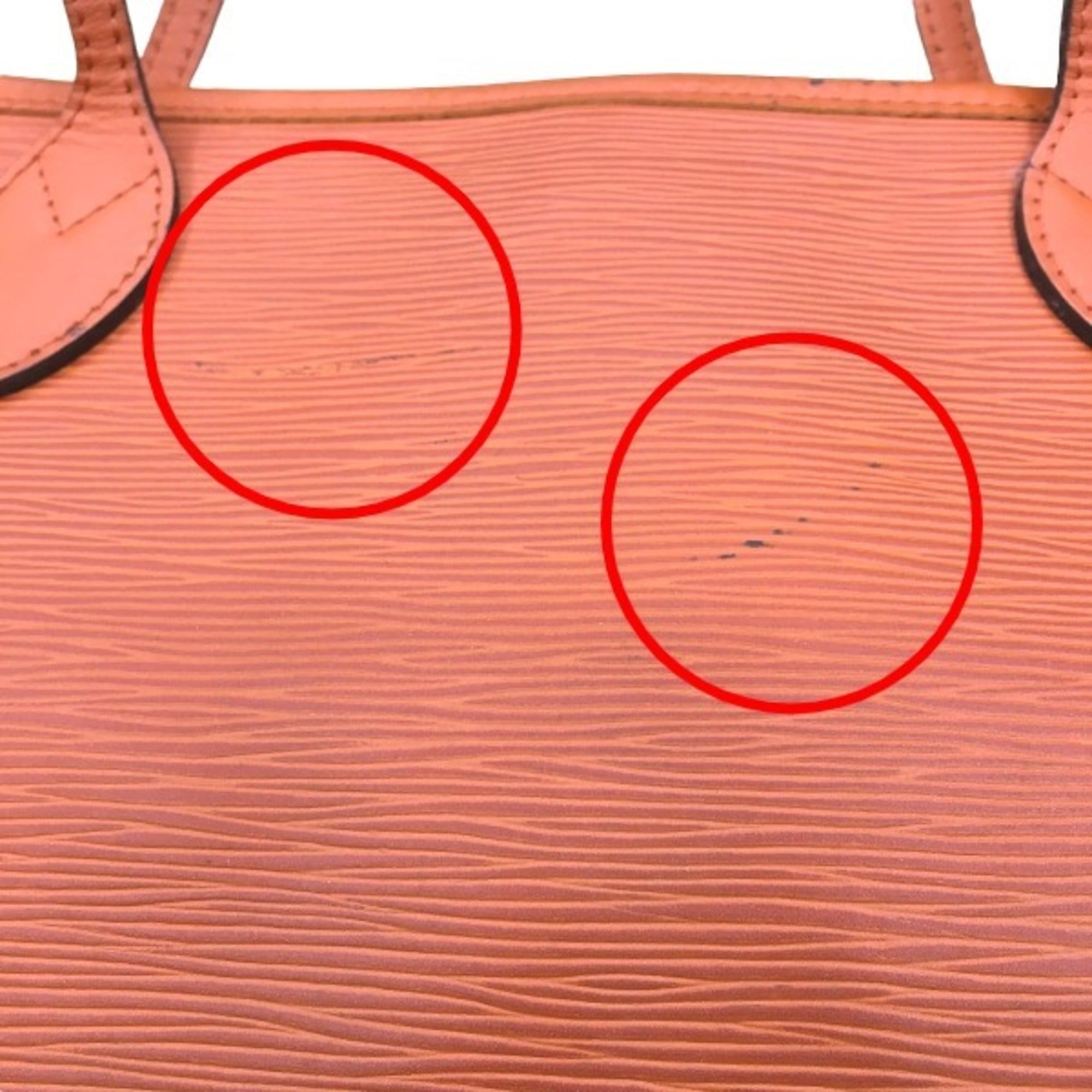 Louis Vuitton Orange Epi Leather Tote Bag
