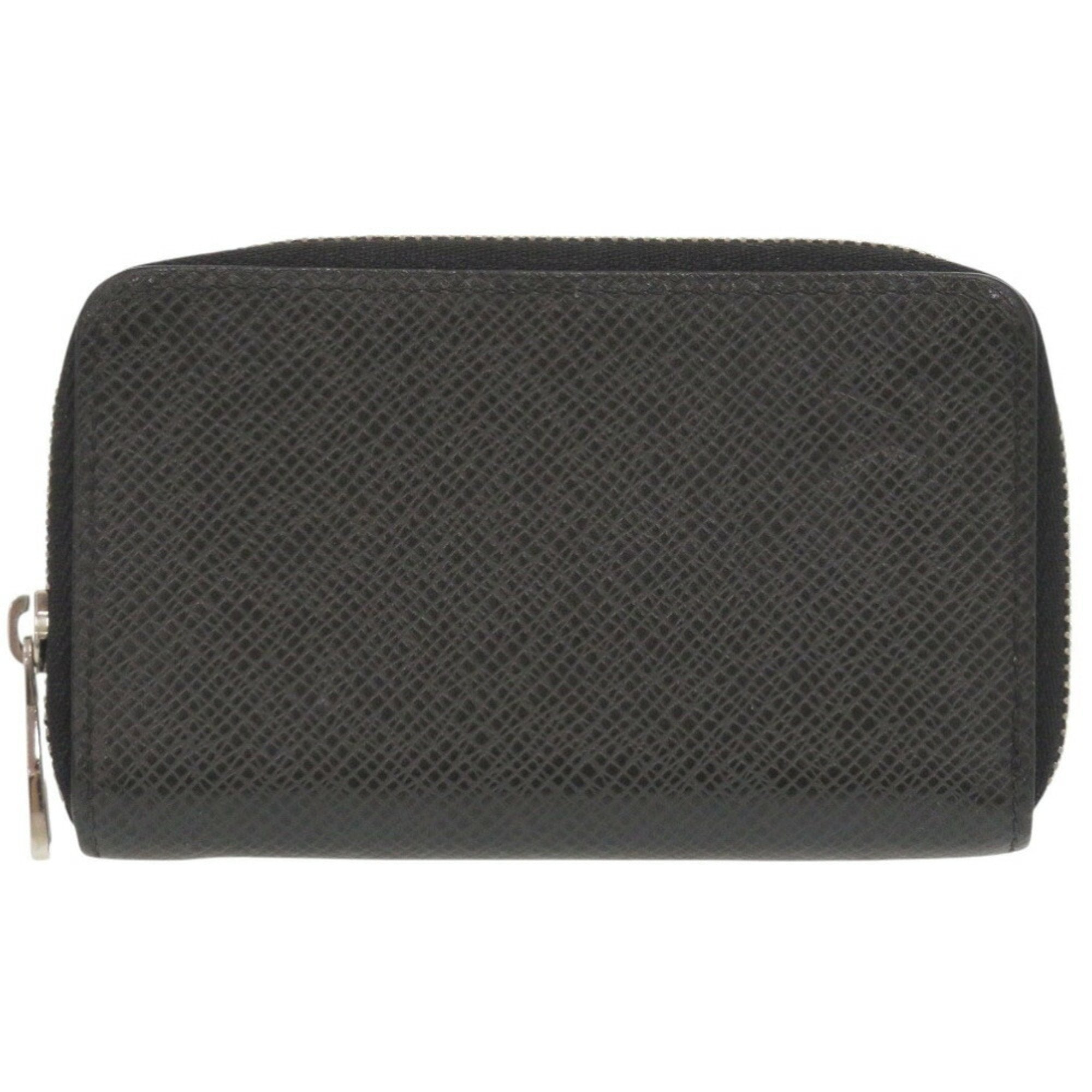 Louis Vuitton Black Taiga Leather Coin Purse/Coin Case