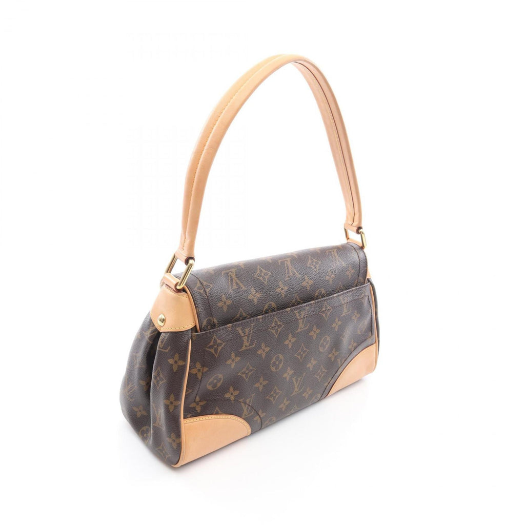 Louis Vuitton Brown Coated Canvas Leather Shoulder Bag