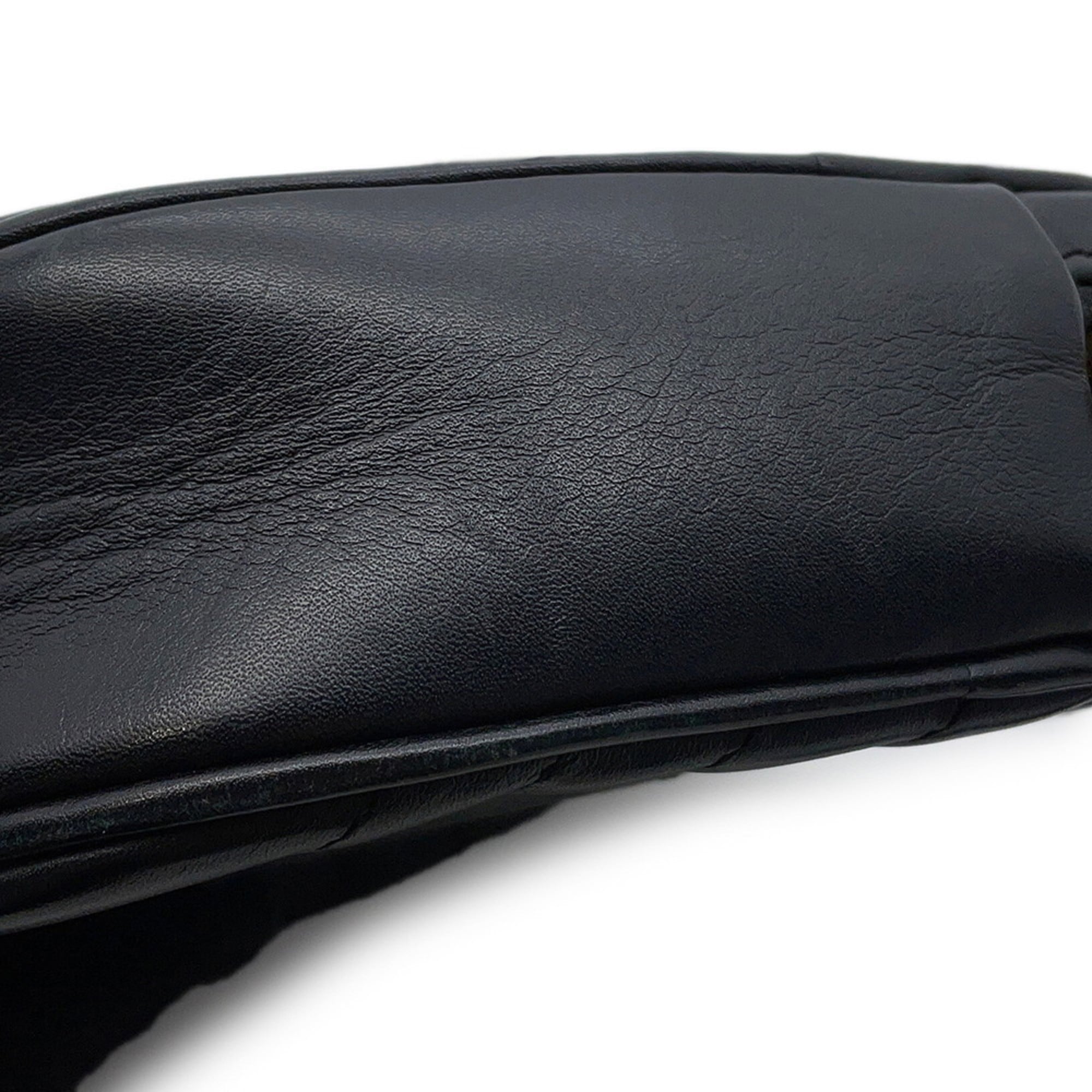 Louis Vuitton Noir Leather Shoulder Bag