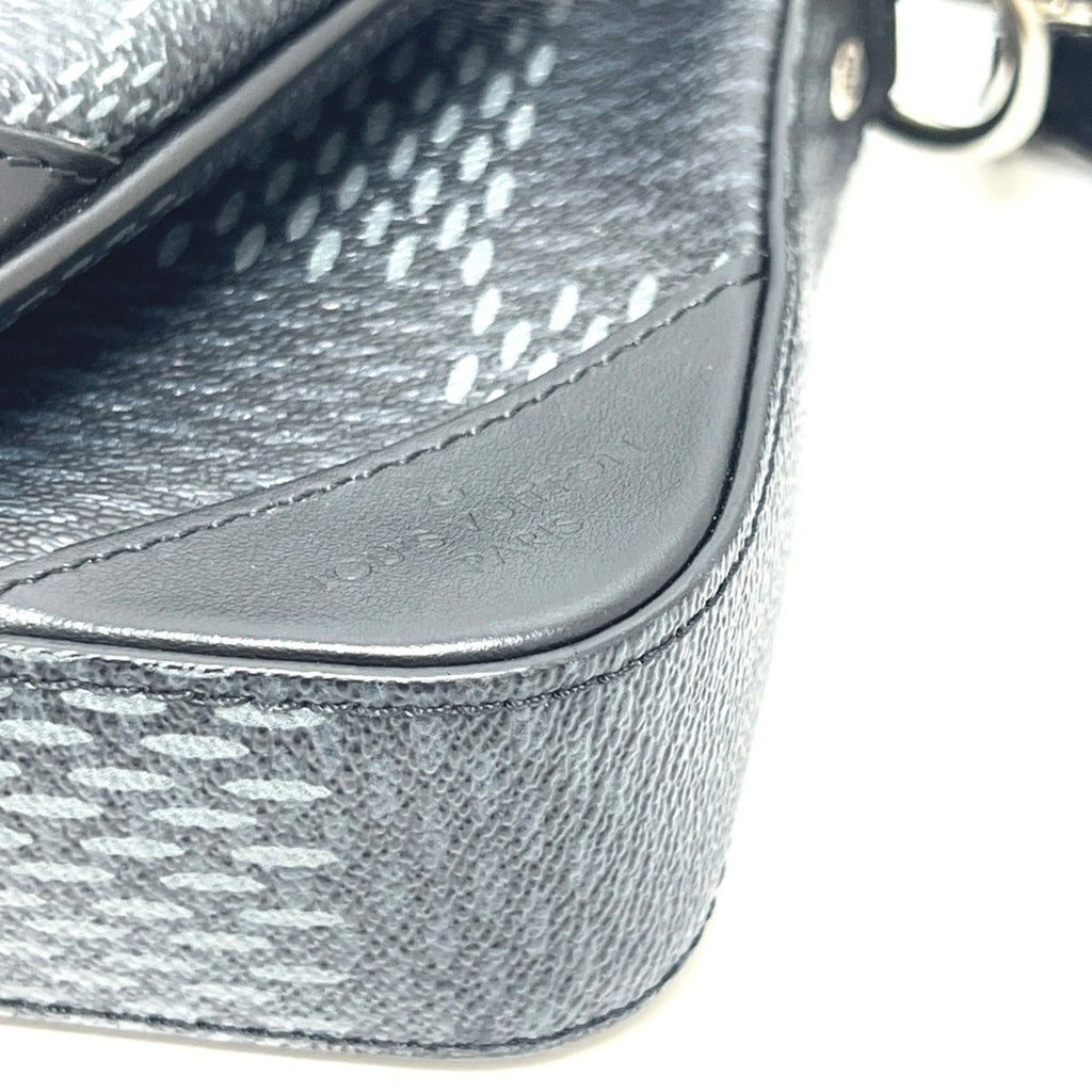 Louis Vuitton Black Galle Damier Graphite Shoulder Bag
