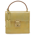 Louis Vuitton Galle Lime Yellow Monogram Vernis Handbag