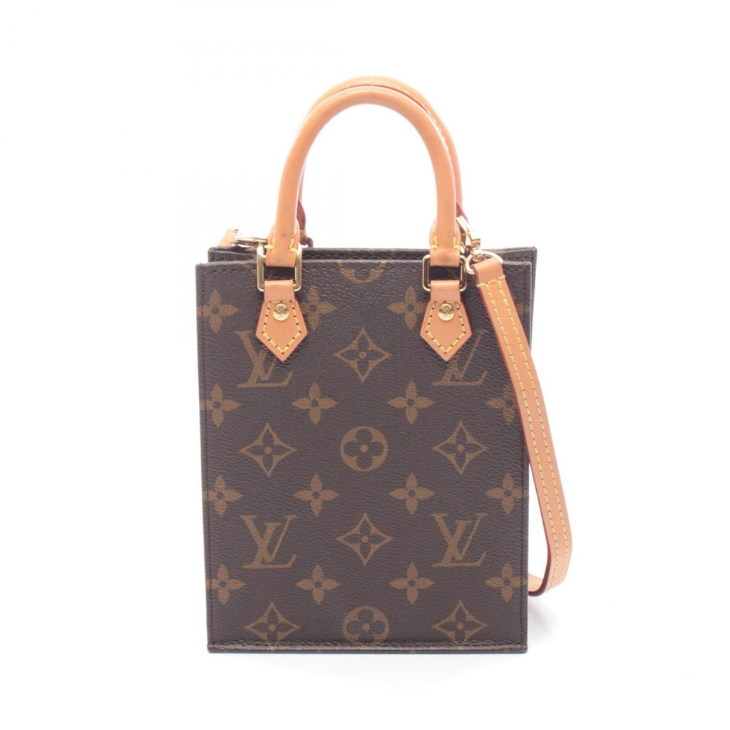Louis Vuitton Brown Coated Canvas Leather Handbag