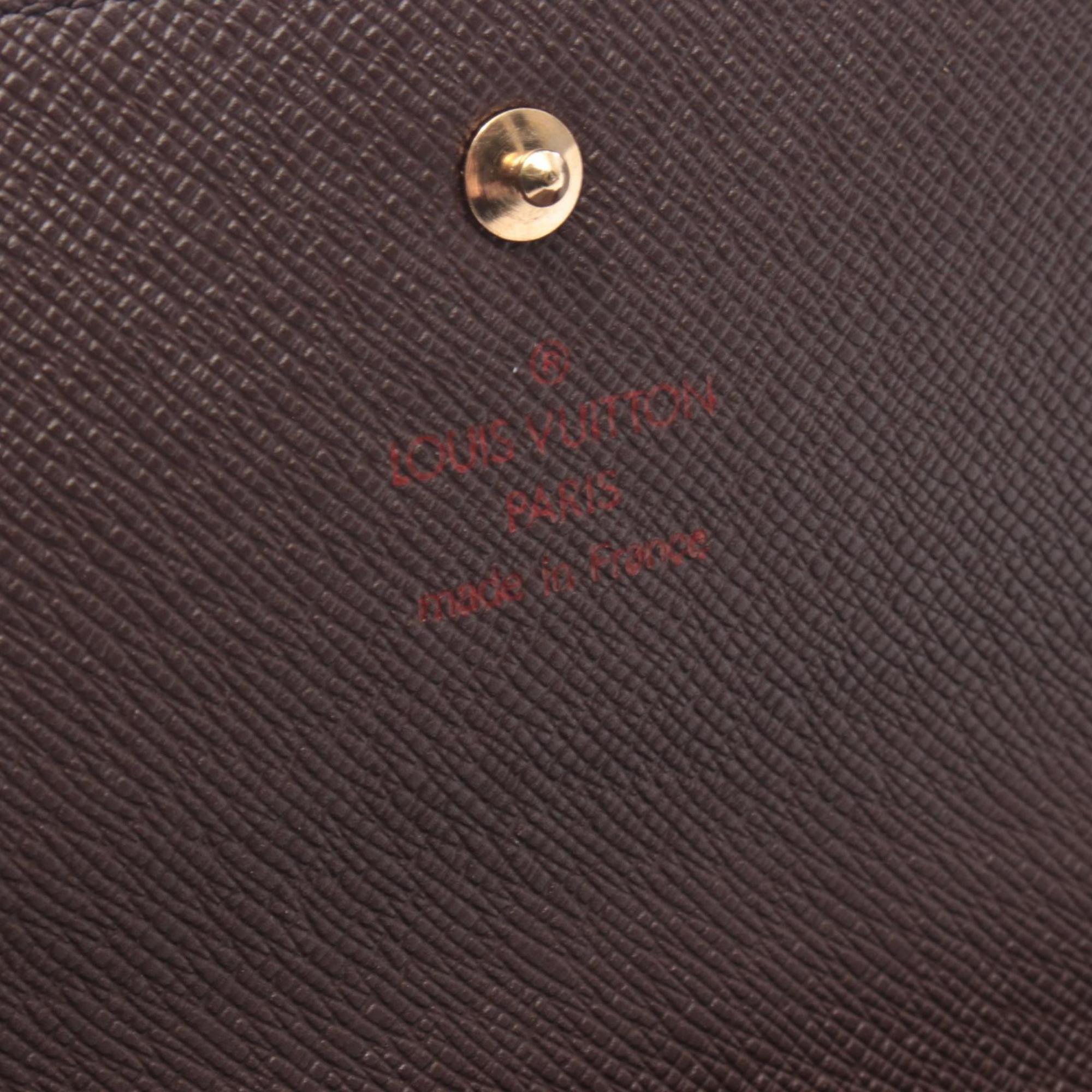 Louis Vuitton Brown Damier Canvas Damier Canvas Long Wallet (Tri-Fold)